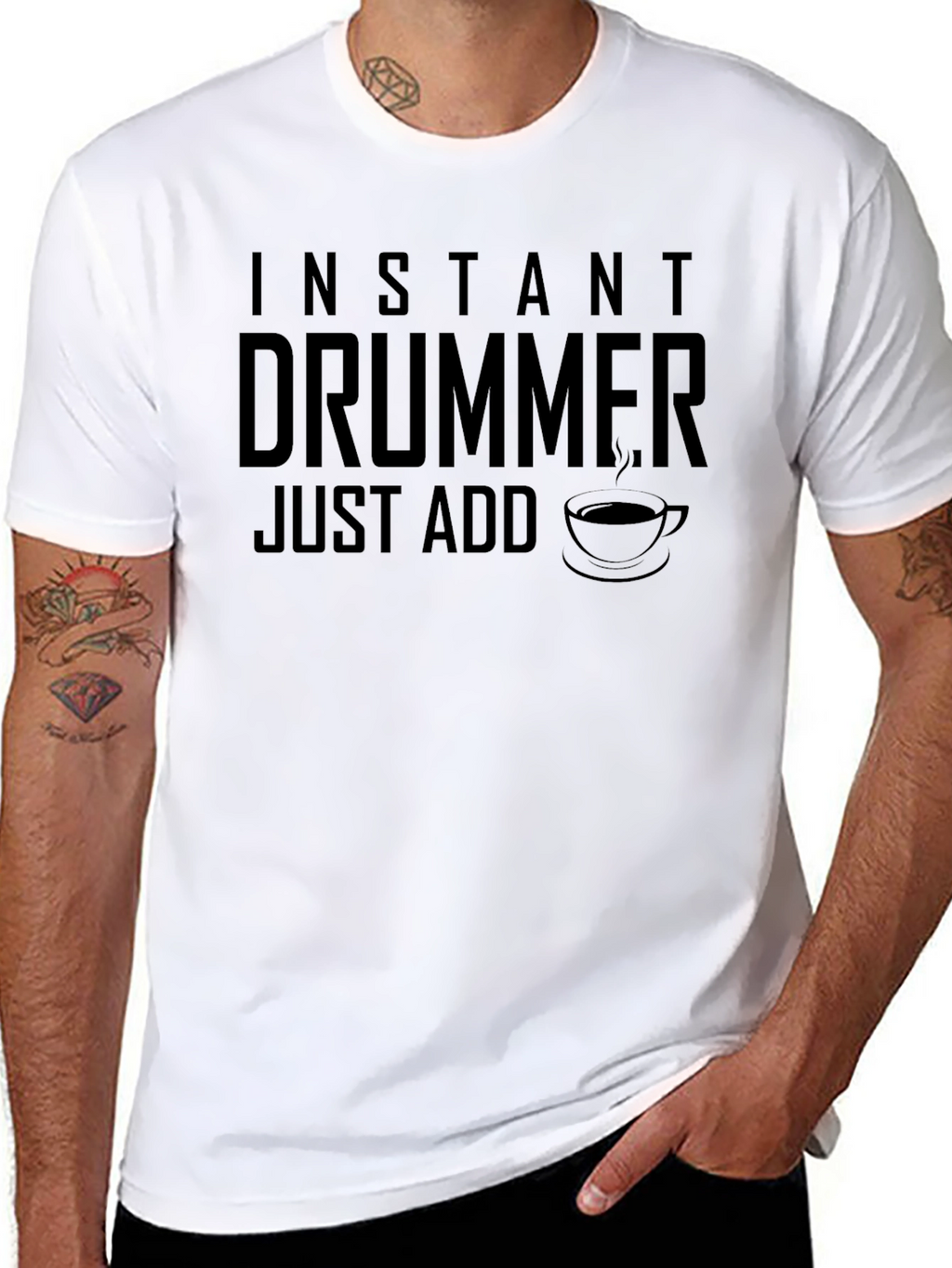 Instant Drummer - Just Add Coffee T-Shirt