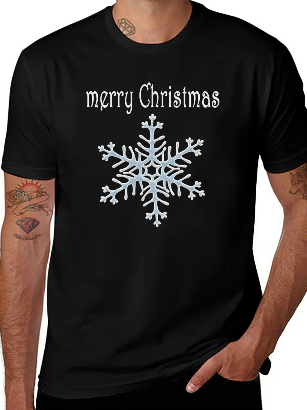 Merry Christmas Snowflake T-Shirt