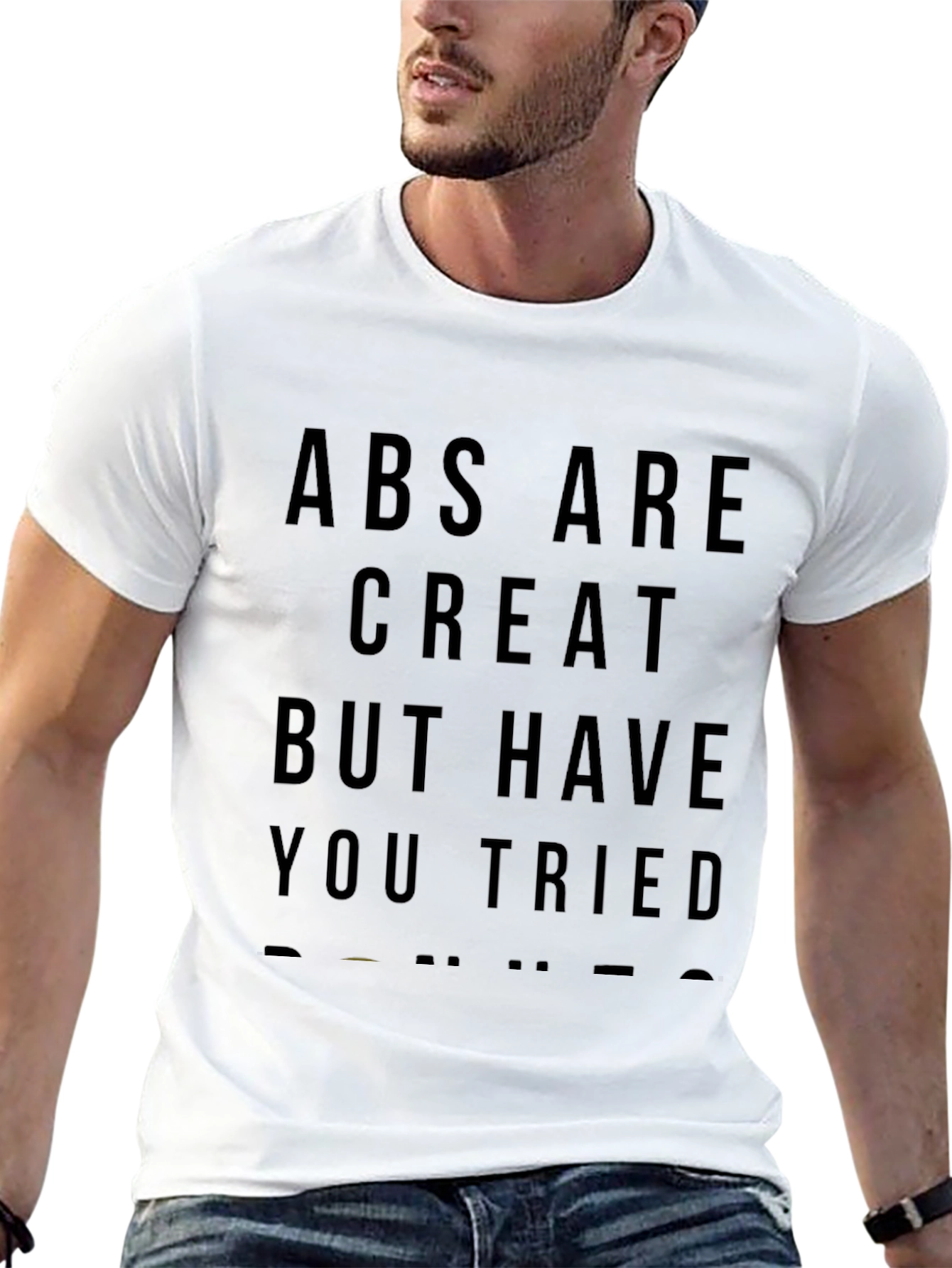 Funny Abs Donuts T-Shirt - Comfort Fit