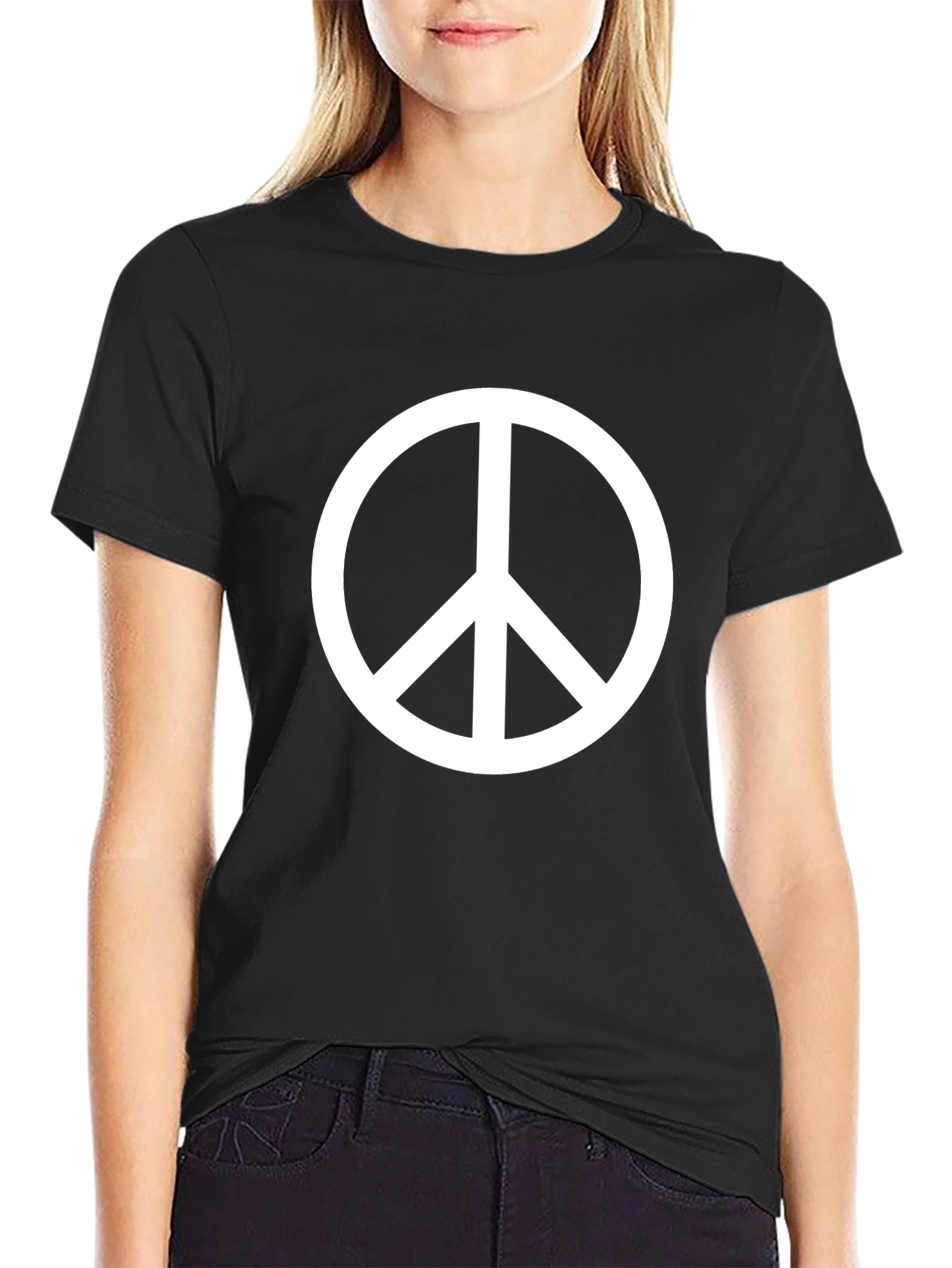 Peace Sign Black T-Shirt