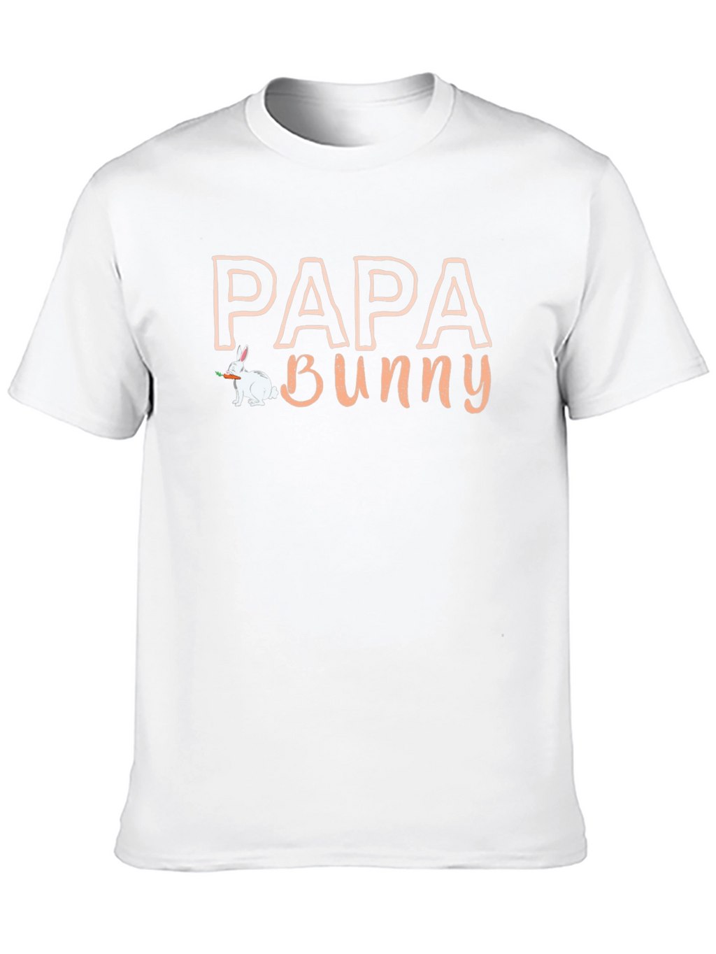 Papa Bunny Graphic T-Shirt - Easter Dad Tee
