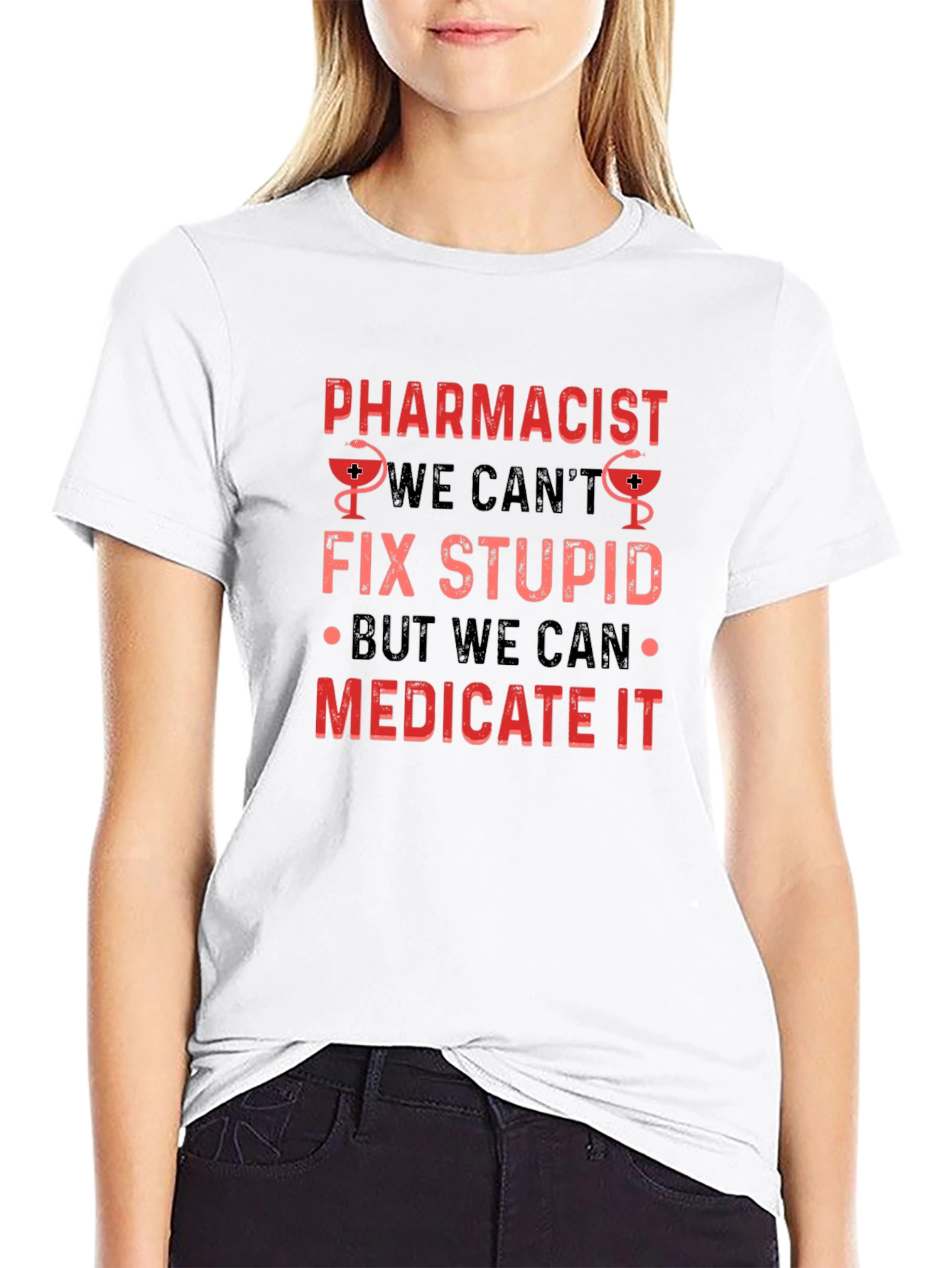 Pharmacist Slogan Black T-Shirt