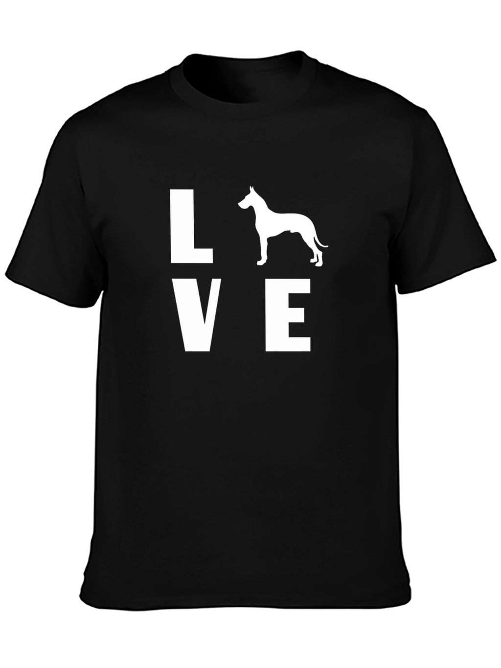 Love Dog T-Shirt - Unisex Black Tee