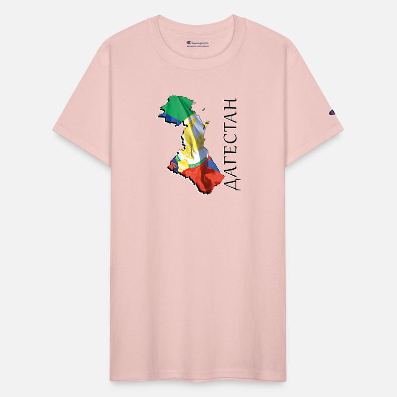 (RU) Dagestan Flag in (RU) Dagestan Map DA