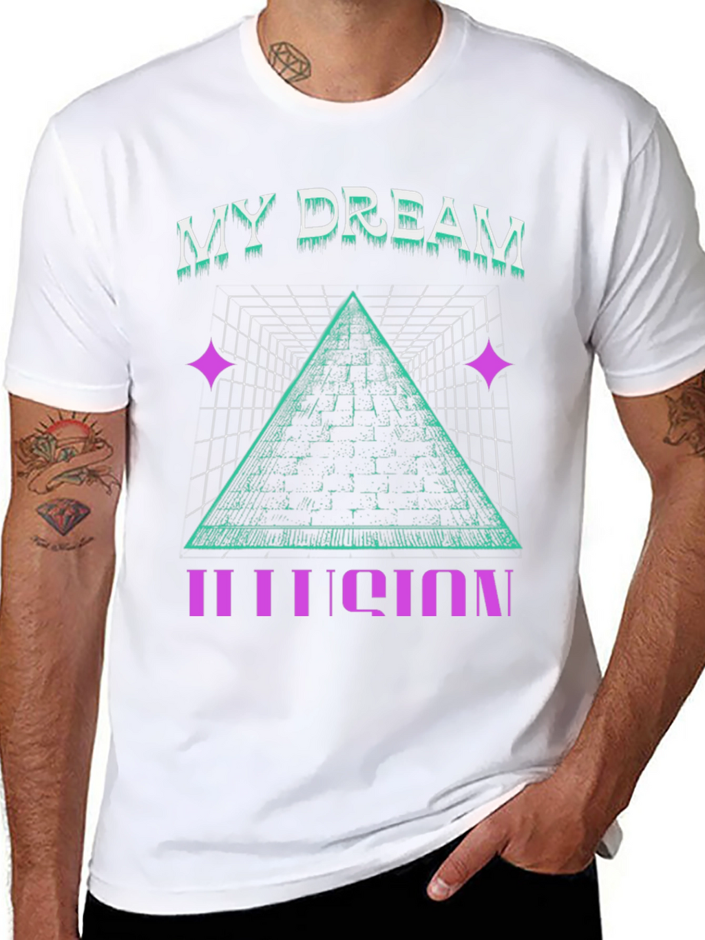 My Dream Illusion Graphic Tee - Mens Black T-Shirt