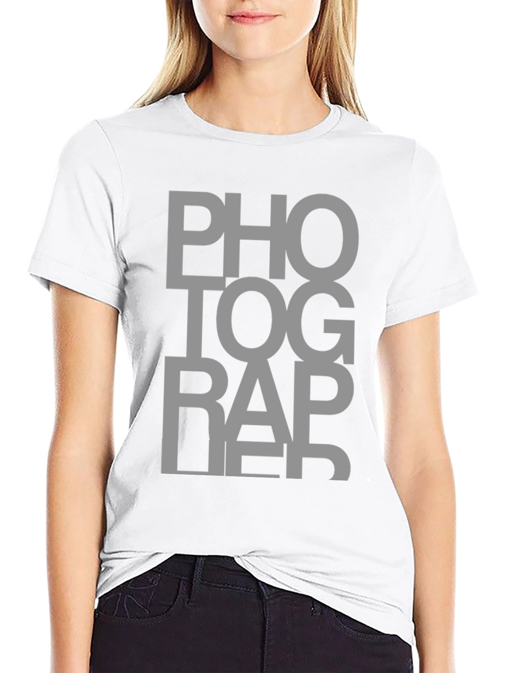 Photographer Tee - Black Cotton Graphic T-Shirt
