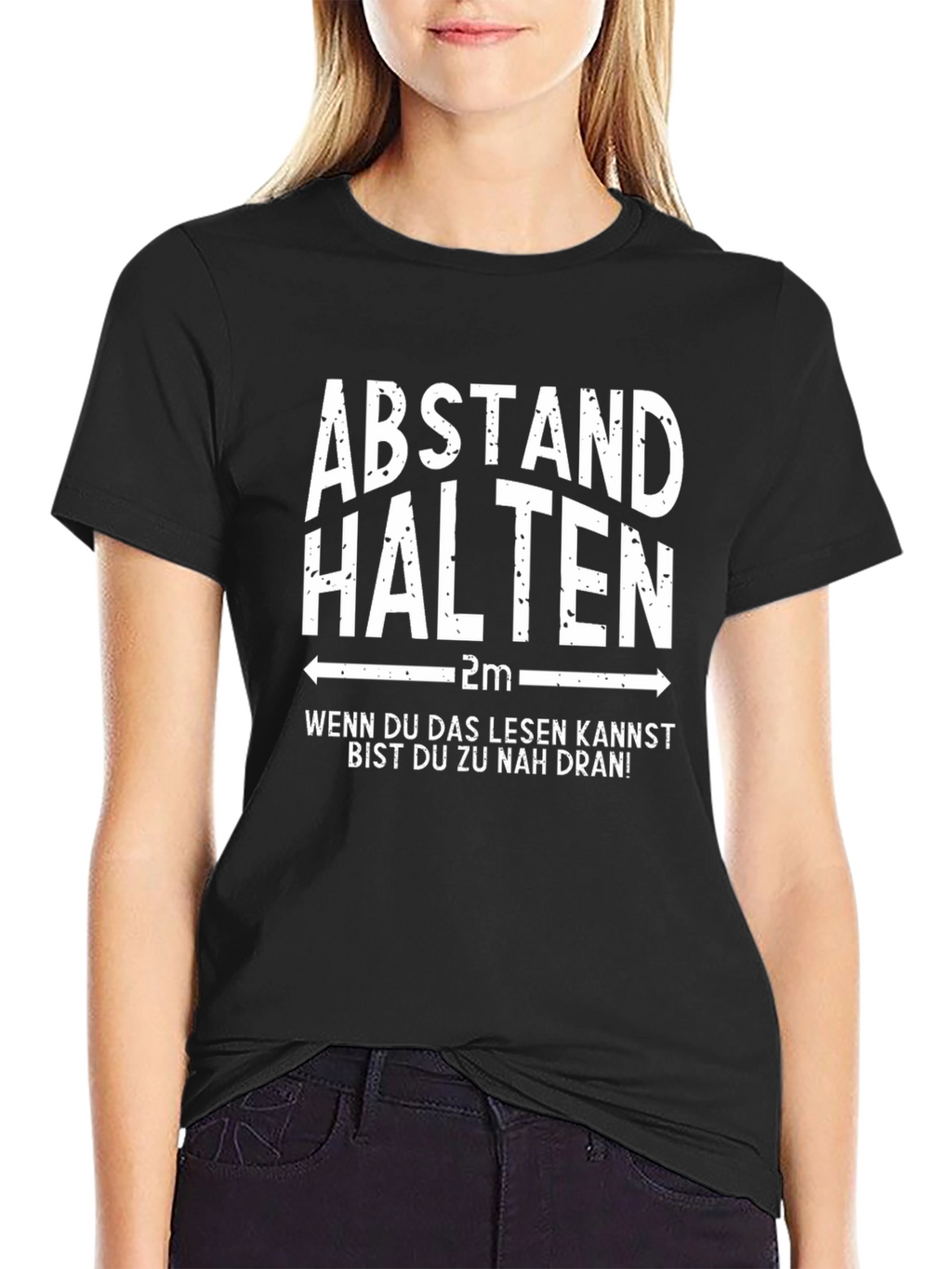 Abstand Halten T-Shirt: Social Distance Humor