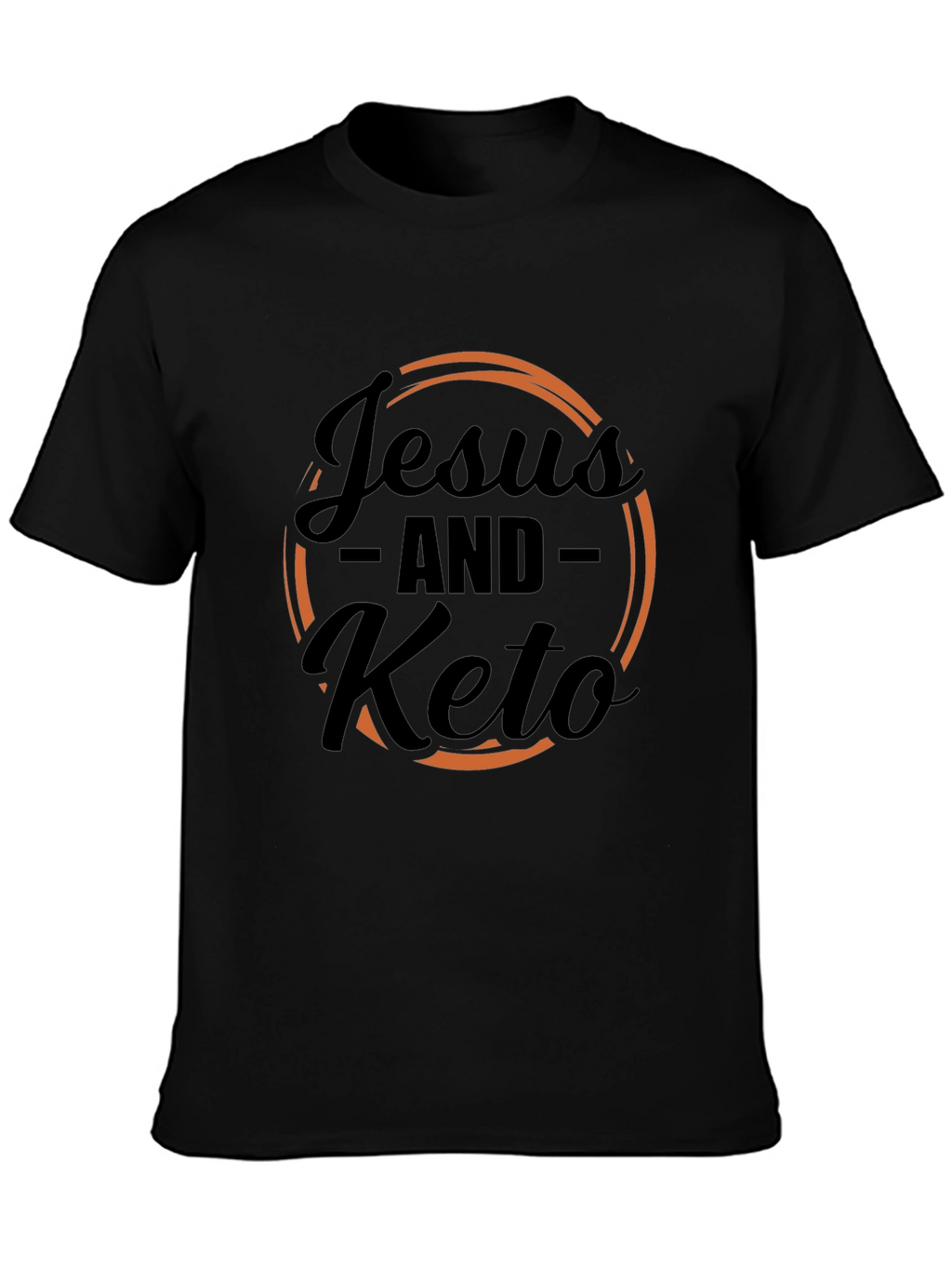 Jesus and Keto Graphic Tee - Black