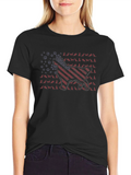 Patriotic Dog T-Shirt - American Flag Graphic Tee