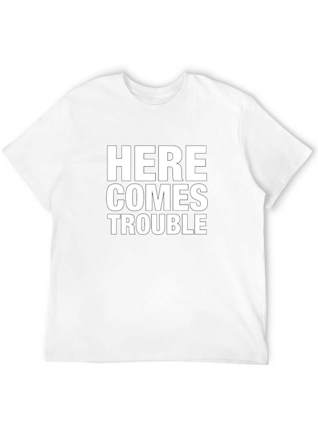 Here Comes Trouble T-Shirt - Black