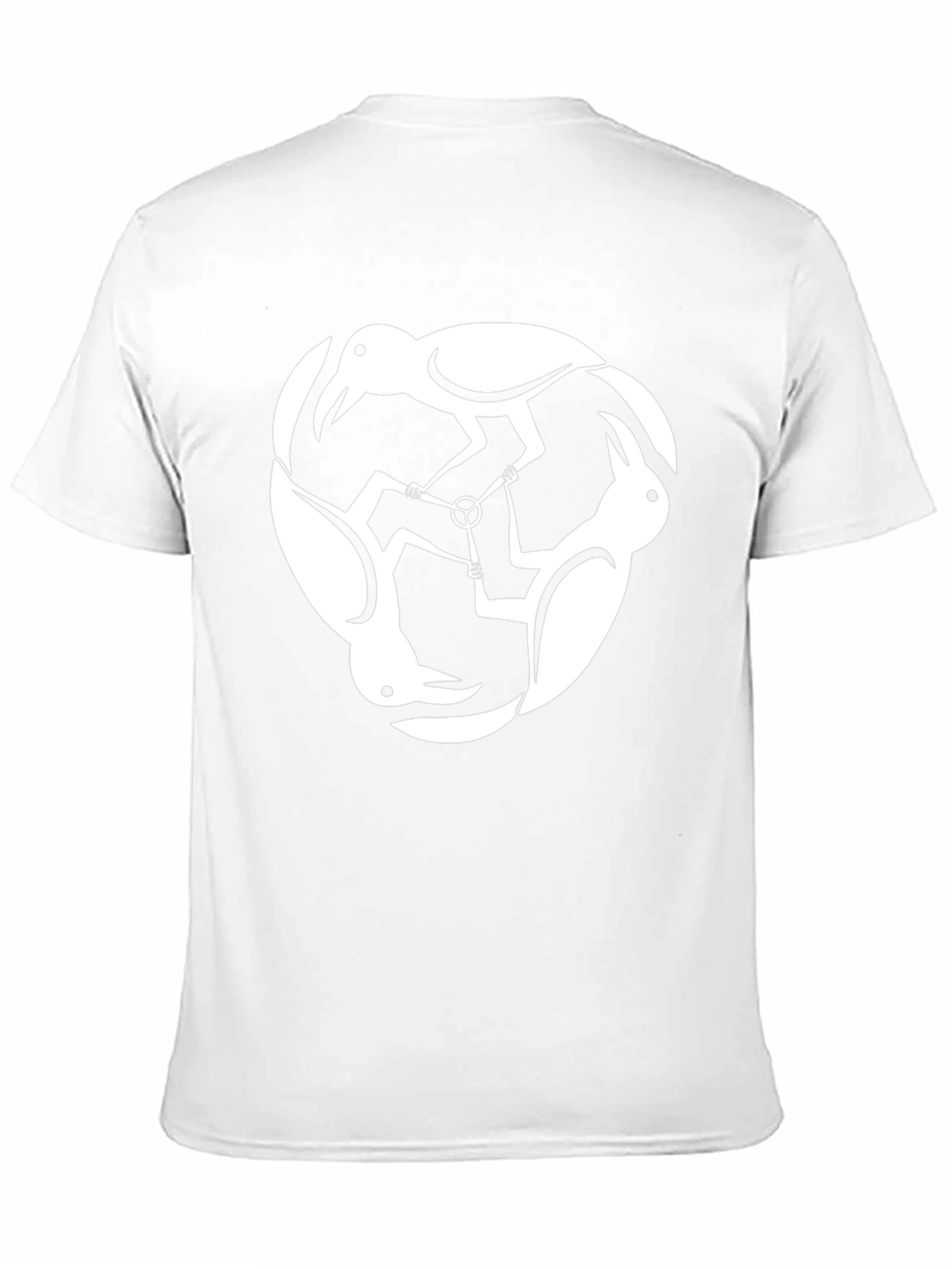 Abstract Crow T-Shirt - Black Cotton Tee