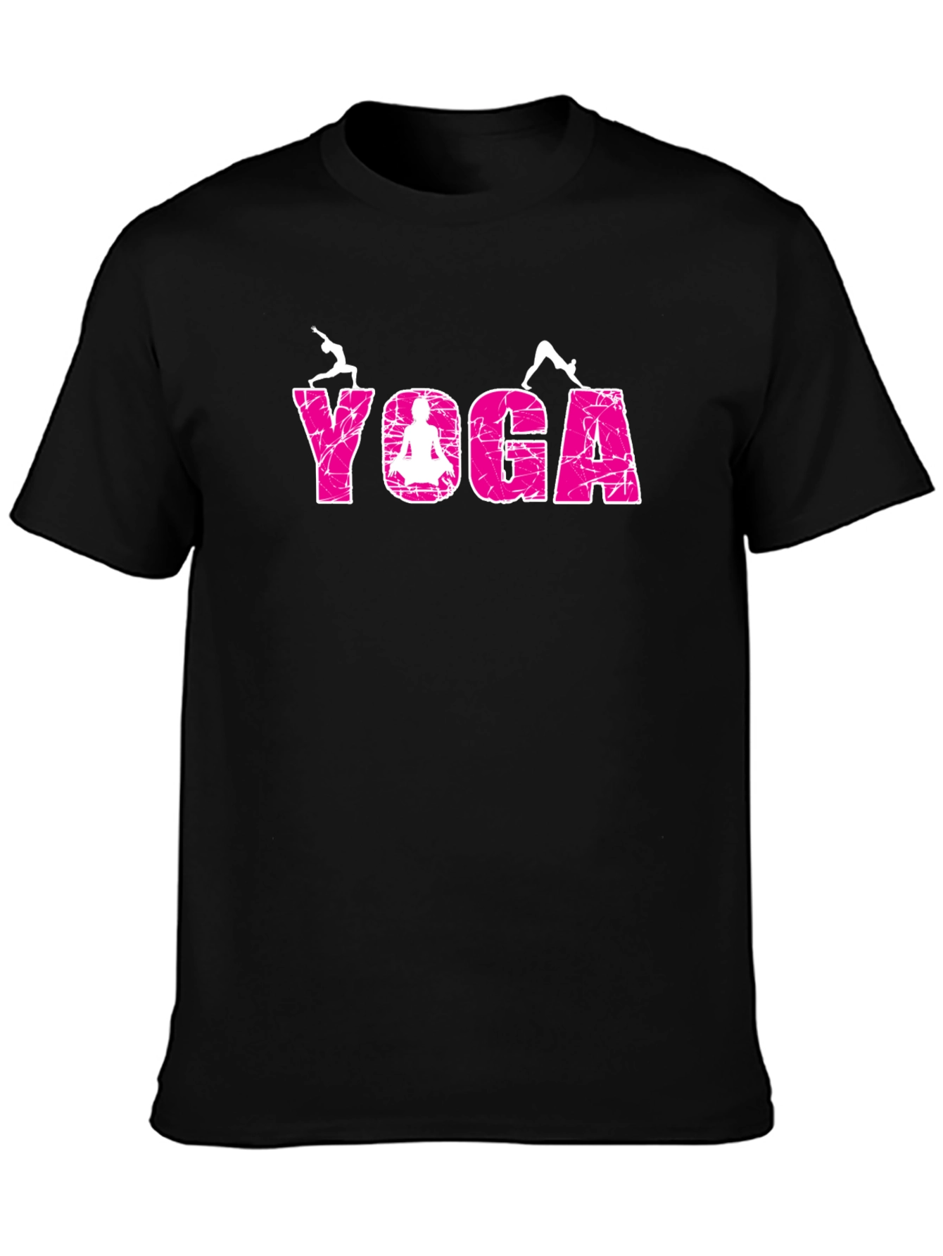 Yoga Graphic Tee - Relaxed Fit Black T-Shirt