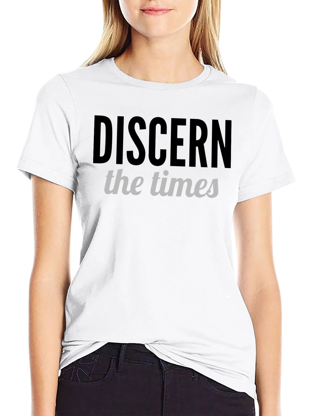 Discern the Times Graphic T-Shirt - Black