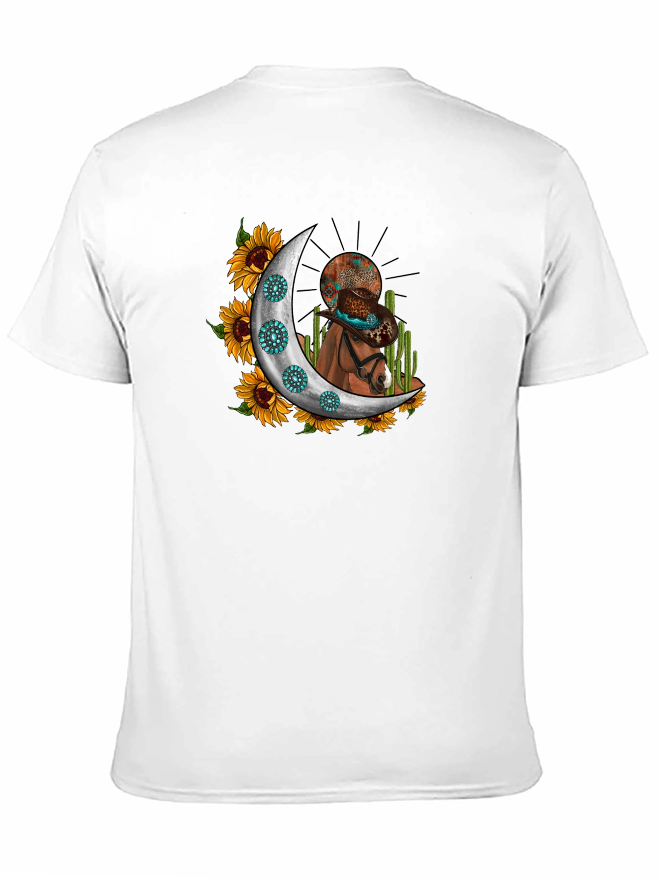 Cowboy Horse in Moon T-Shirt