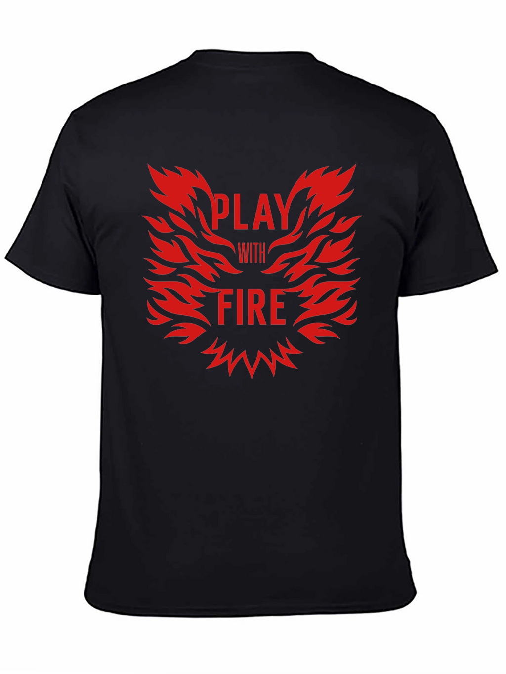 Play With Fire Black Graphic Tee