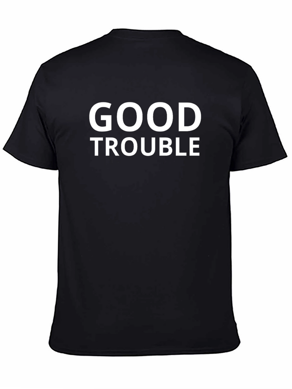Good Trouble Graphic Tee - Black Cotton Casual Shirt