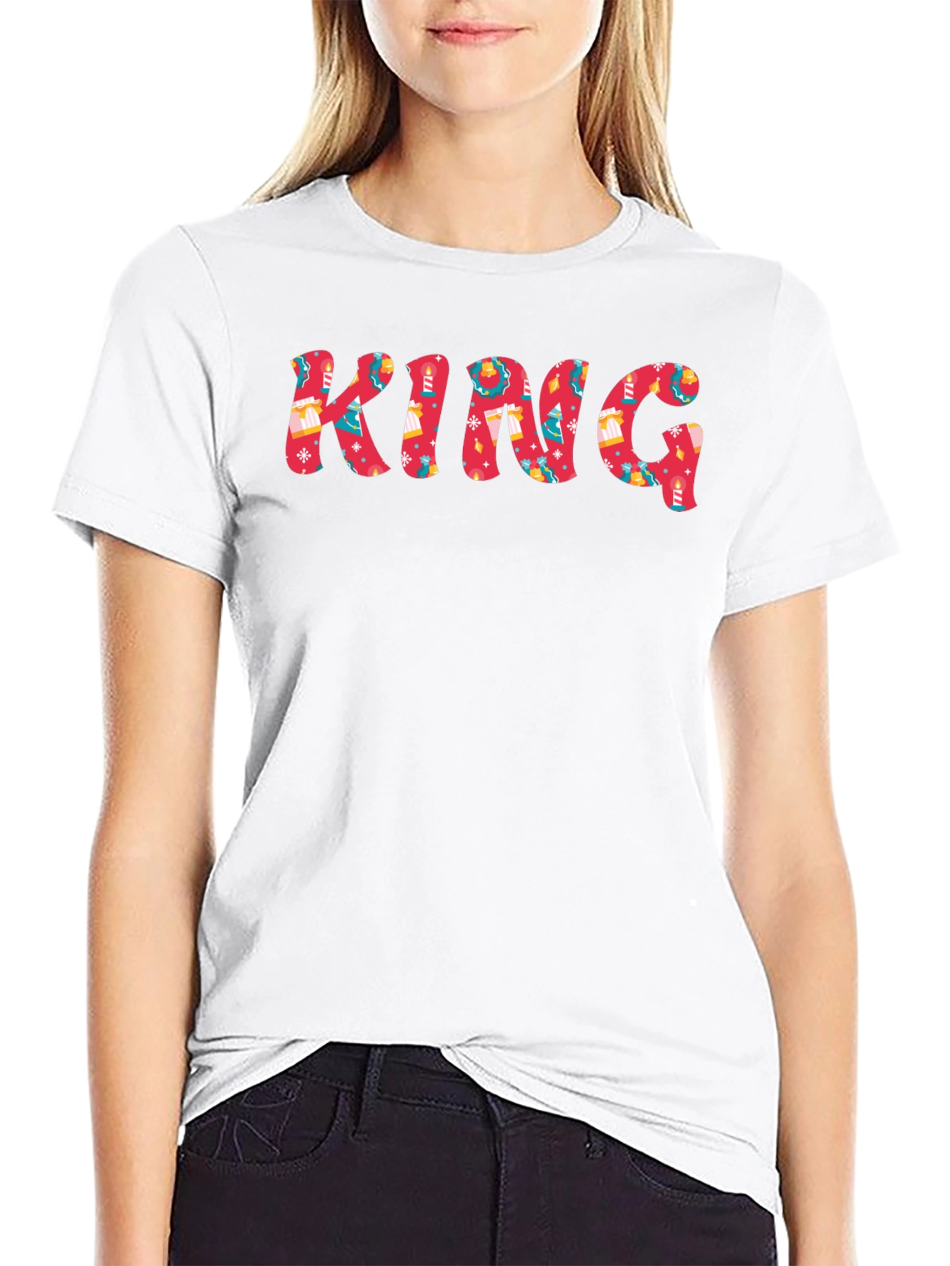 Holiday King Graphic Tee - Festive Christmas Design