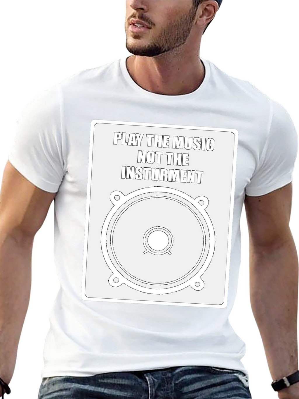 Music Speaker Graphic Tee - Play the Music