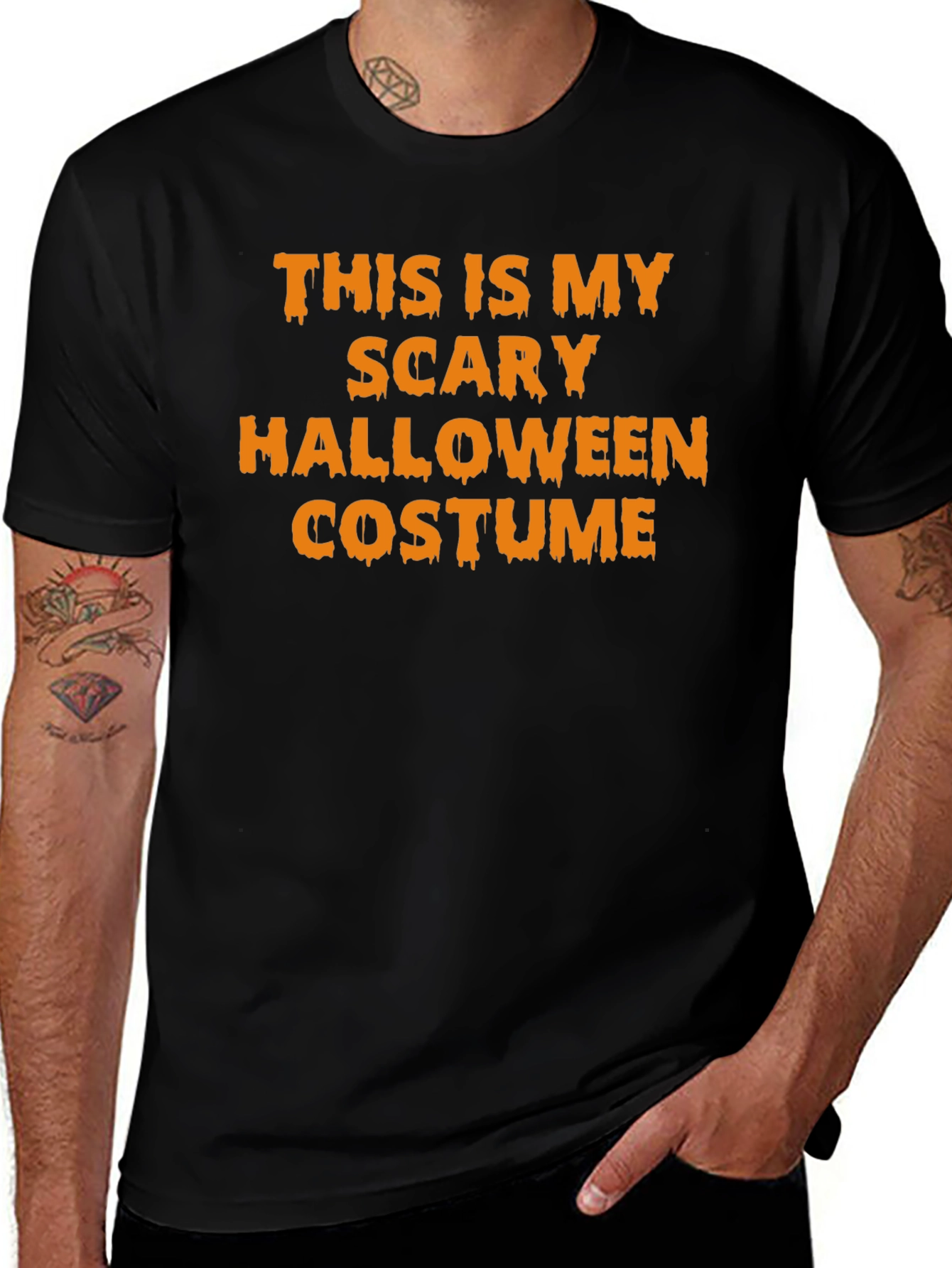 Scary Halloween Costume T-Shirt - Funny Holiday Tee