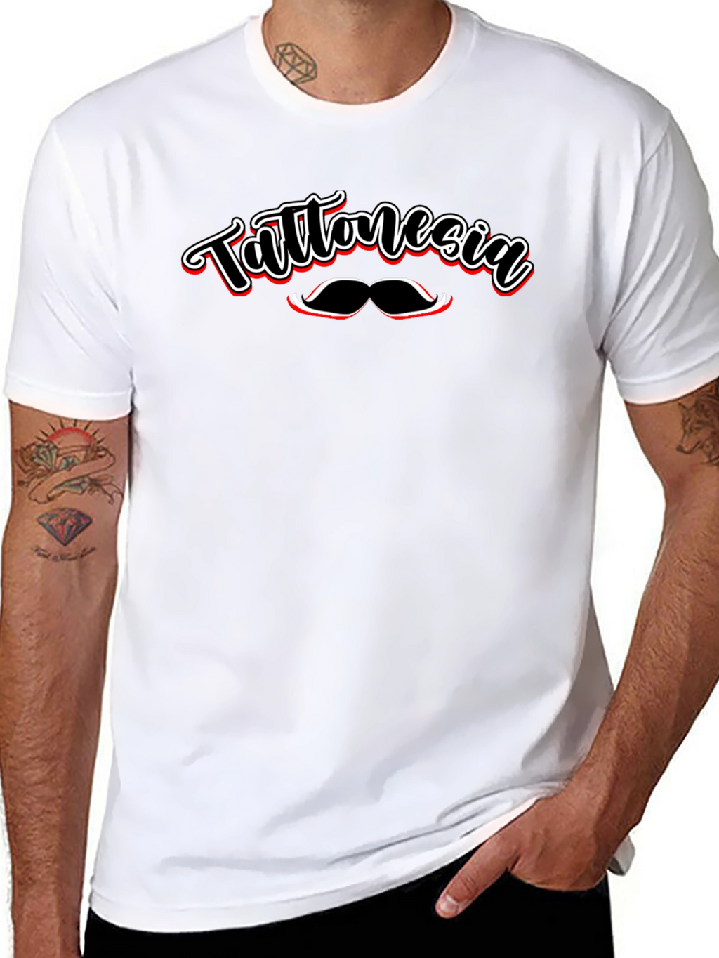 Tattonesia Black Graphic Tee