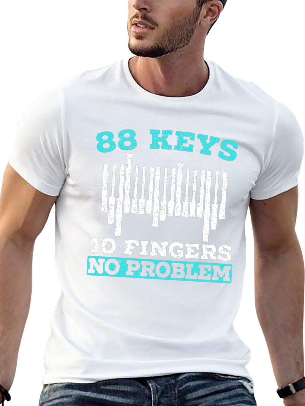 88 Keys 10 Fingers No Problem T-Shirt