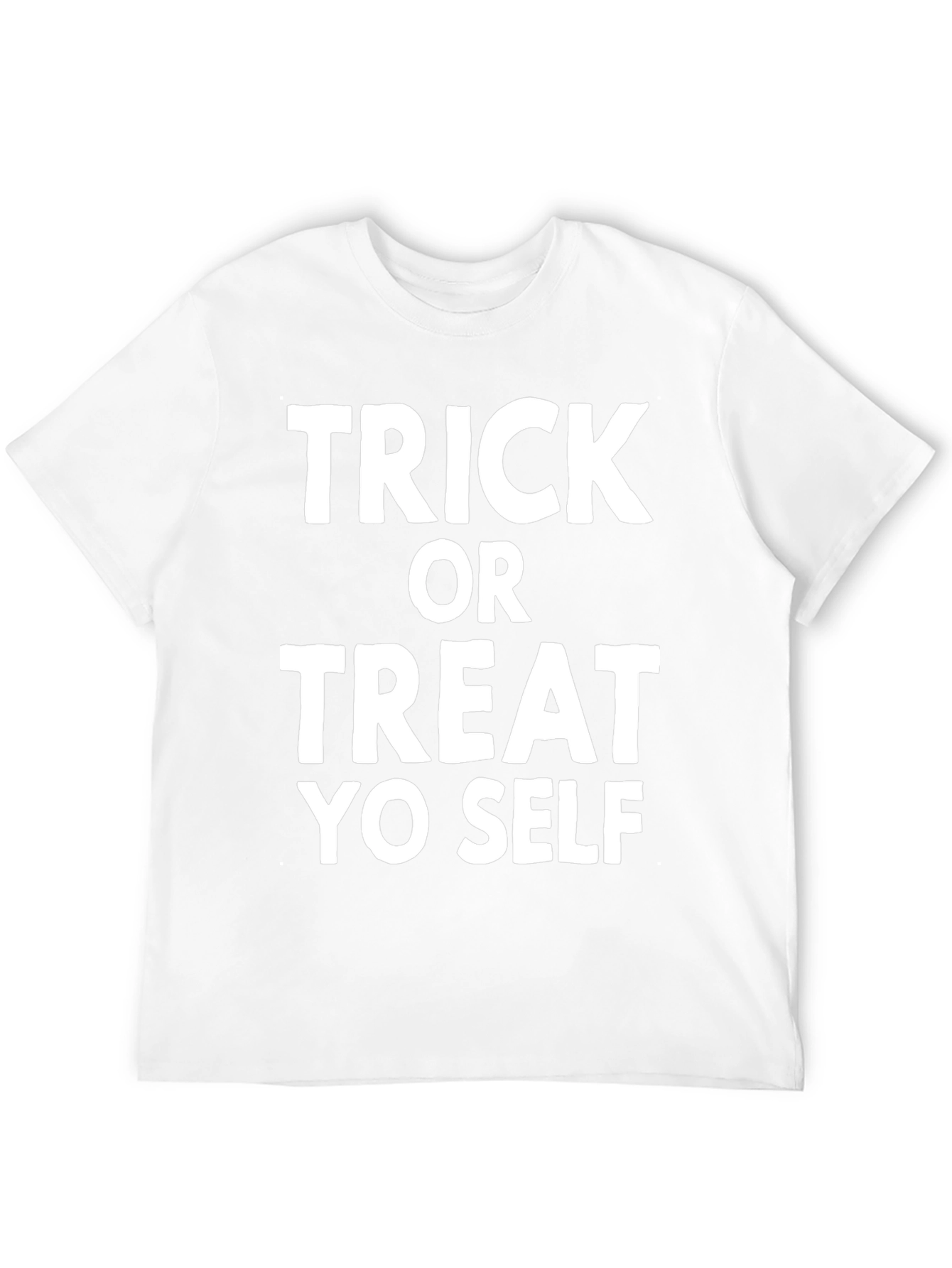Trick Or Treat Yo Self Black Graphic Tee