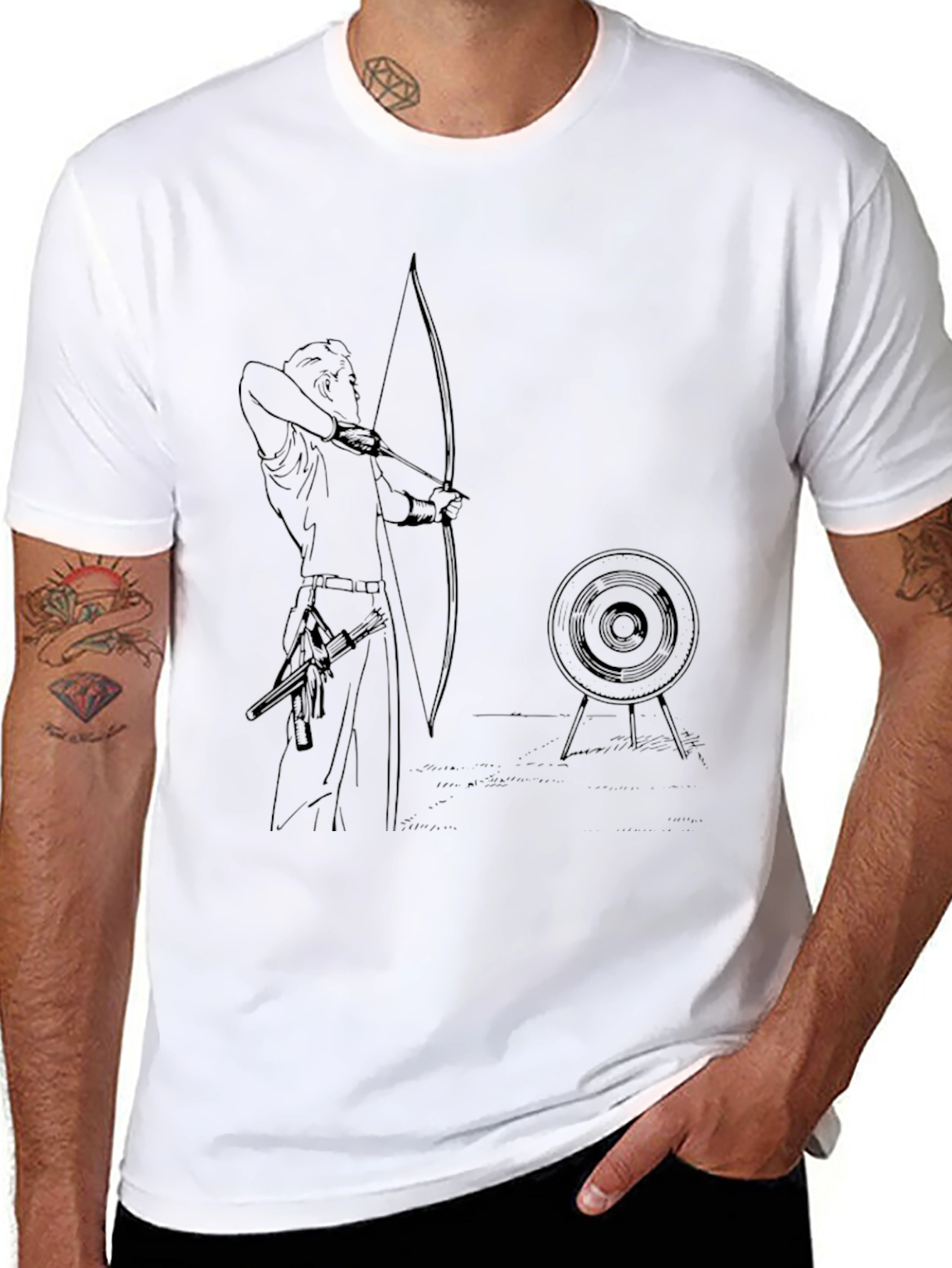 Archer T-Shirt - Bow and Arrow Target Practice Tee