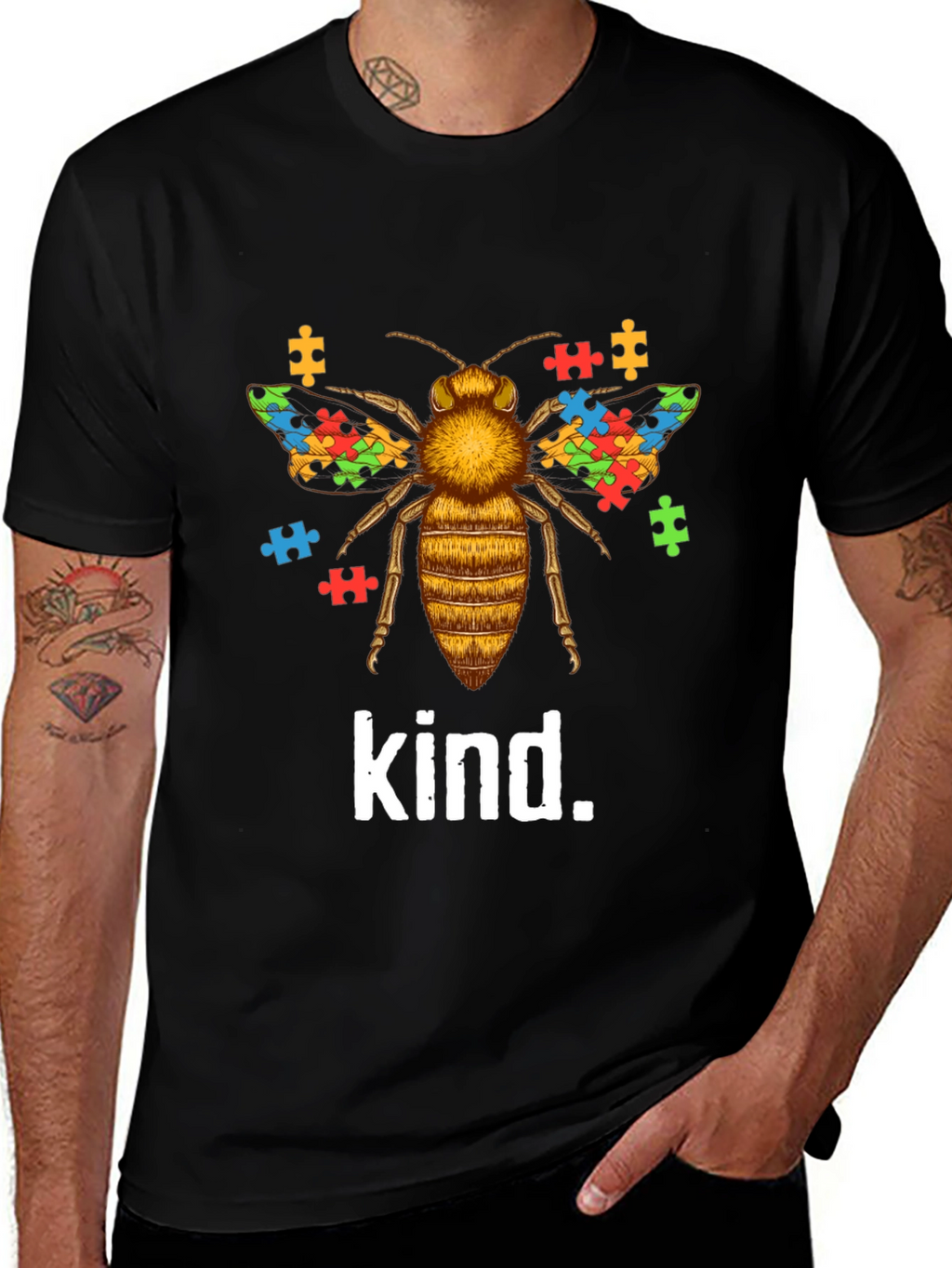 Bee Kind Autism Awareness T-Shirt