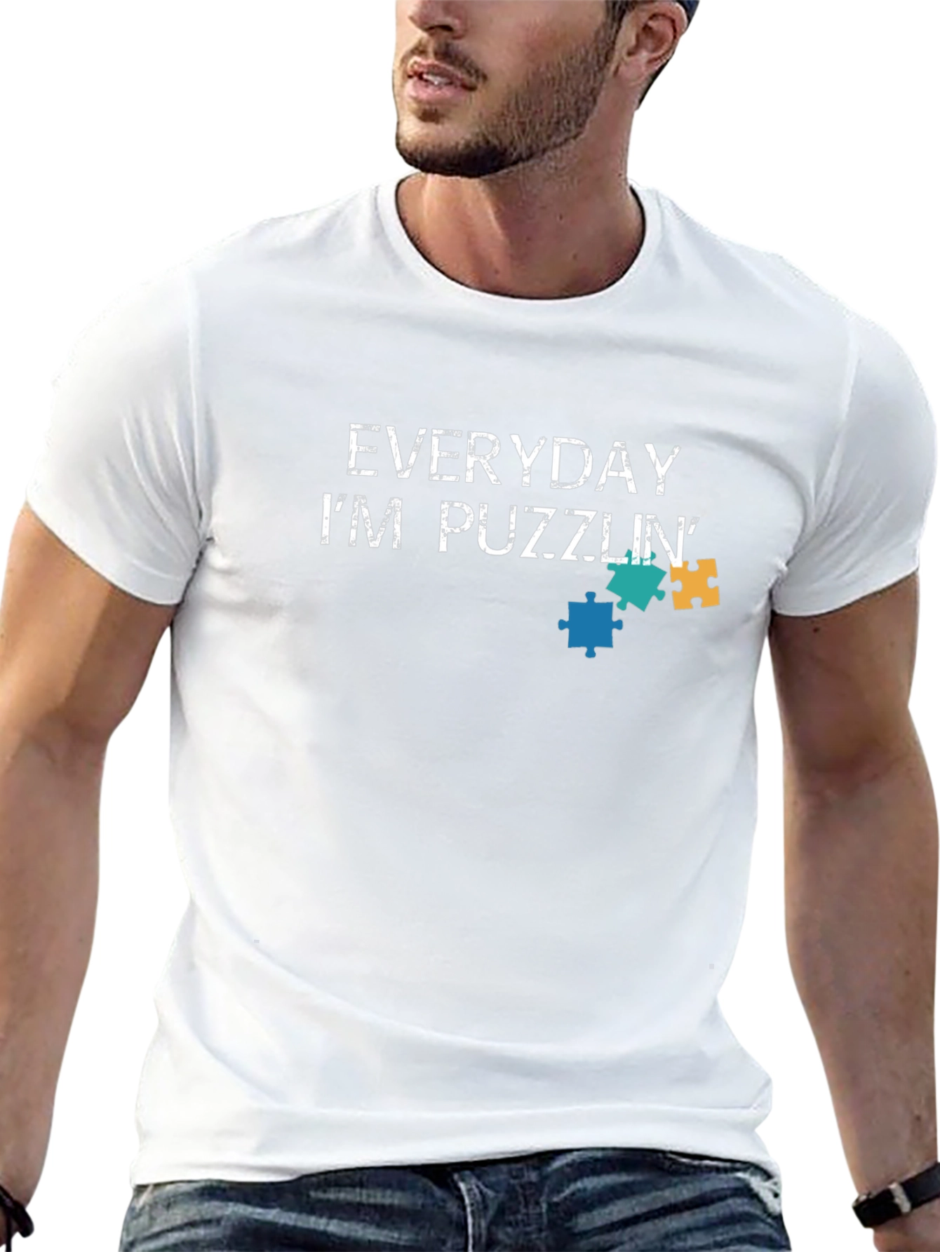 Everyday Im Puzzlin Graphic Tee