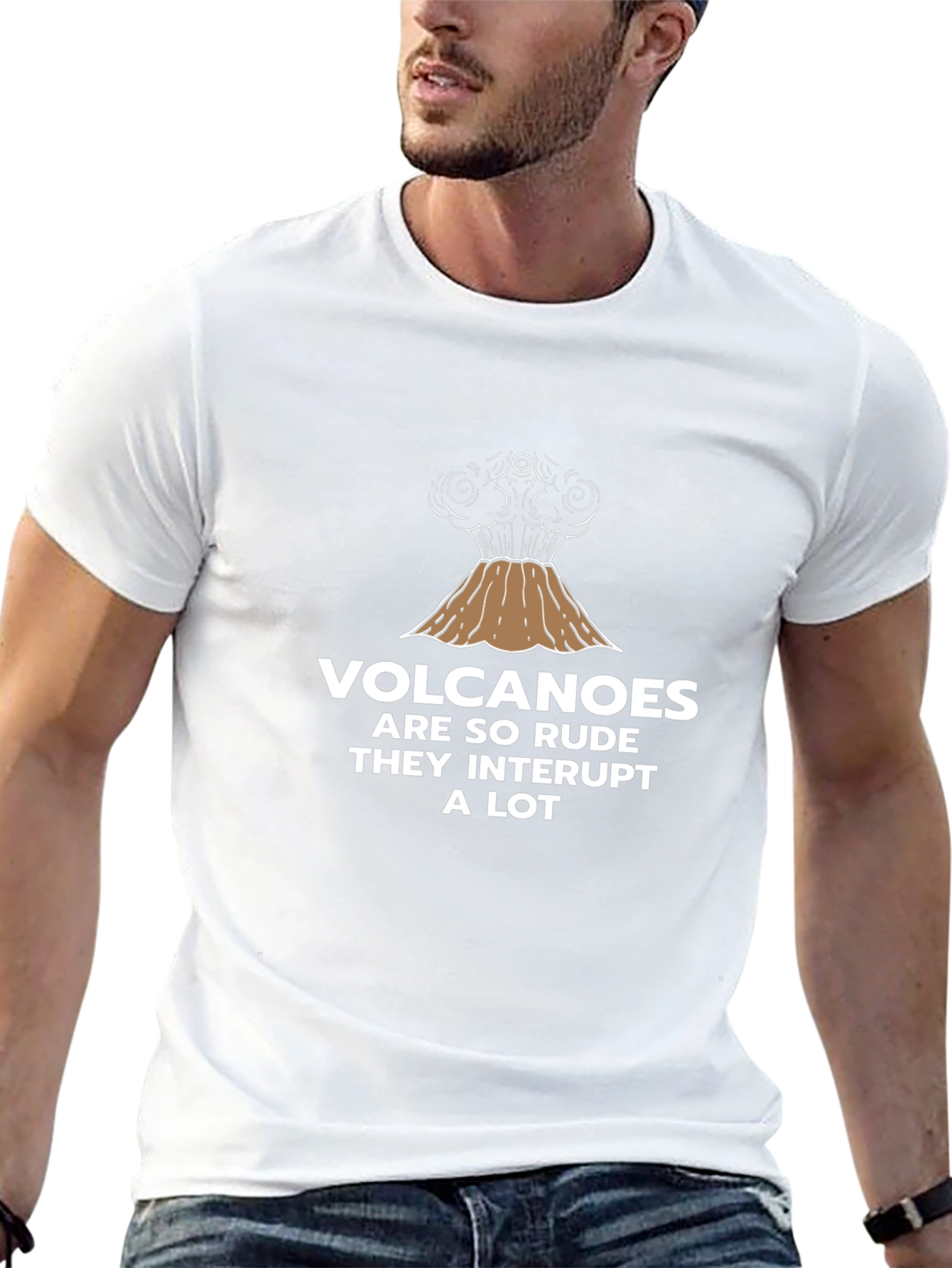 Volcano Humor Graphic T-Shirt