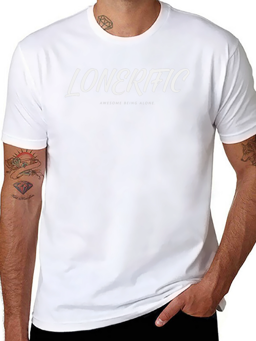 Lonerific Graphic T-Shirt - Awesome Being Alone
