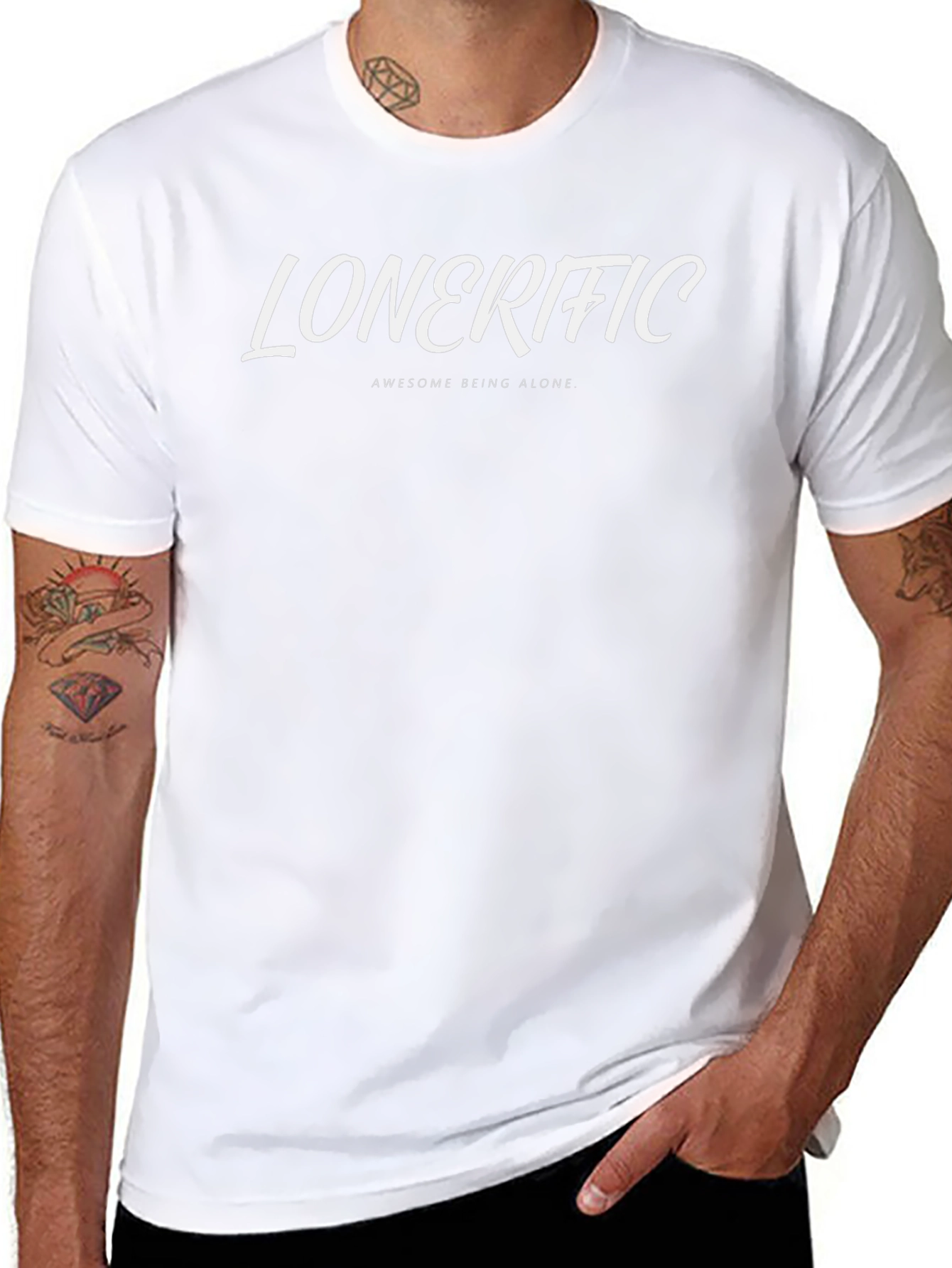 Lonerific Graphic T-Shirt - Awesome Being Alone