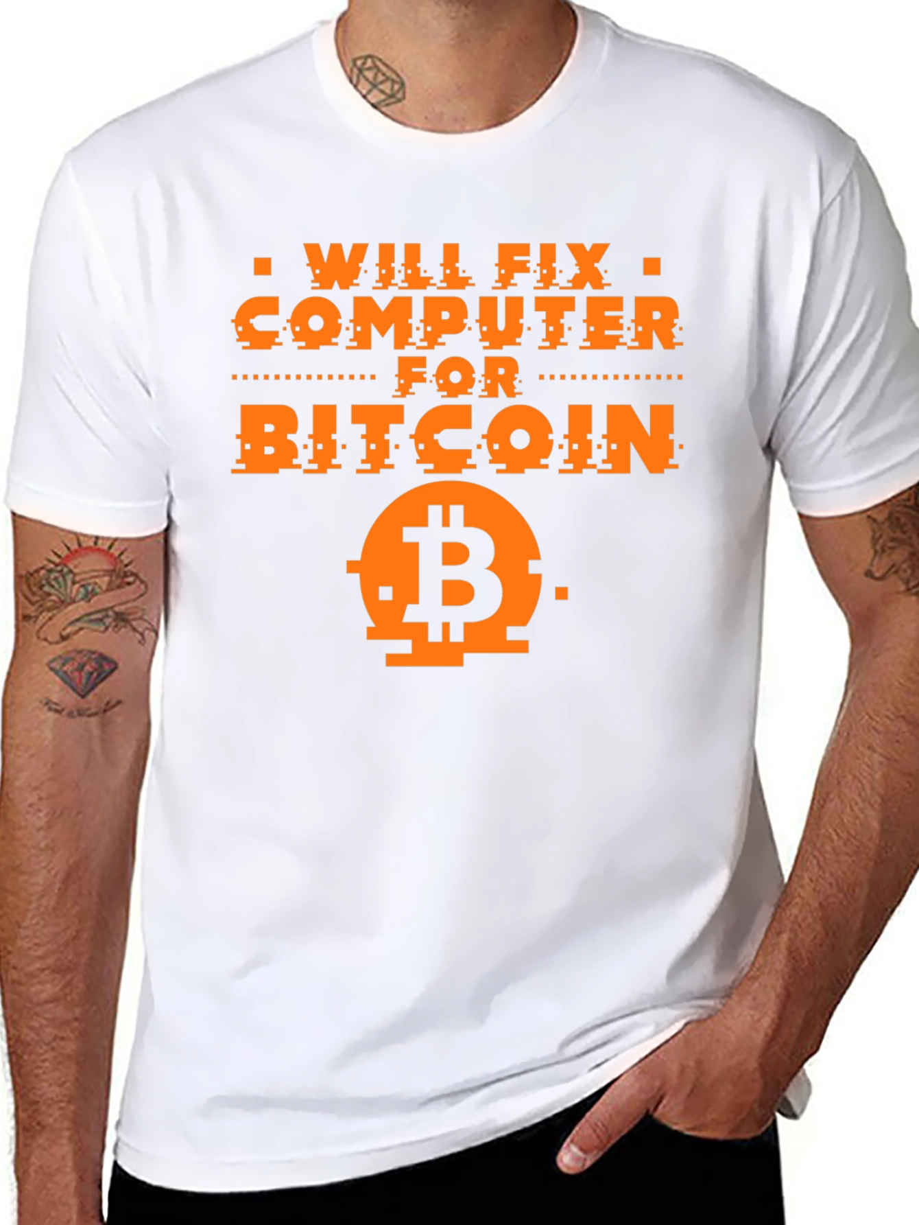 Will Fix Computer for Bitcoin Graphic Tee