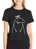 Funny Cartoon Character Graphic T-Shirt