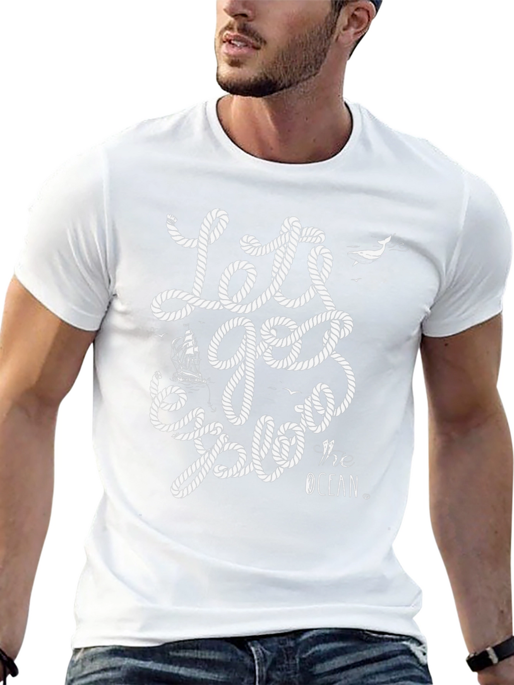 Lets Go Explore the Ocean Black Graphic Tee