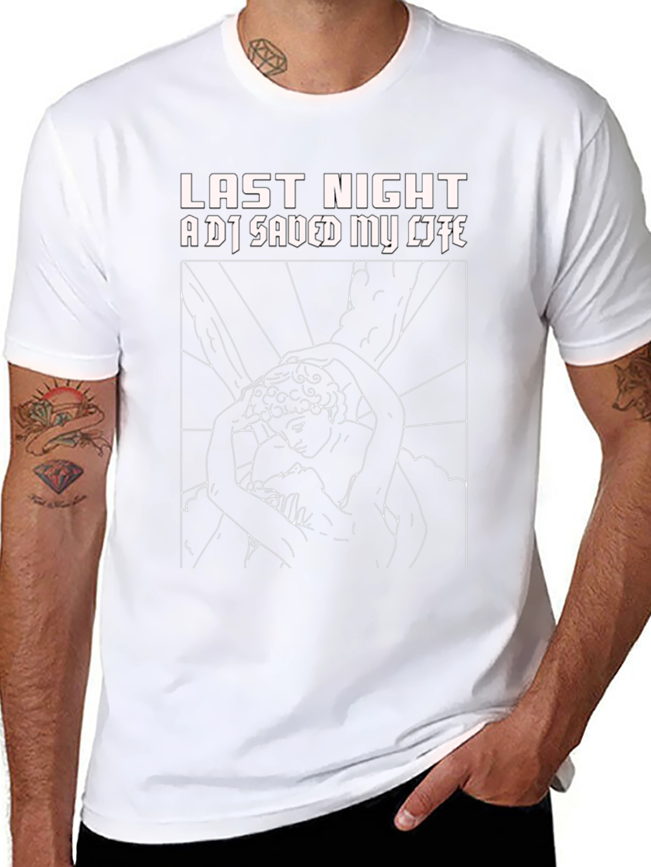 Last Night A DJ Saved My Life Graphic Tee
