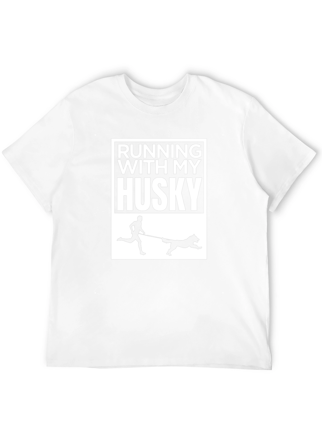Running With My Husky T-Shirt