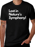 Lost in Natures Symphony Black T-Shirt