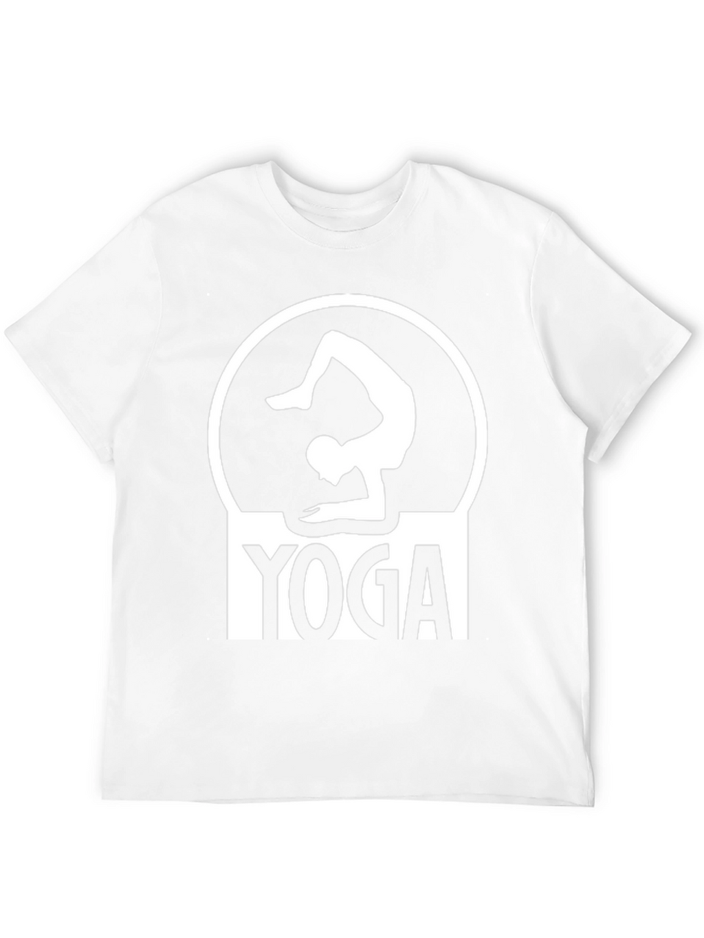 Yoga Pose Graphic Tee - Black Cotton T-Shirt