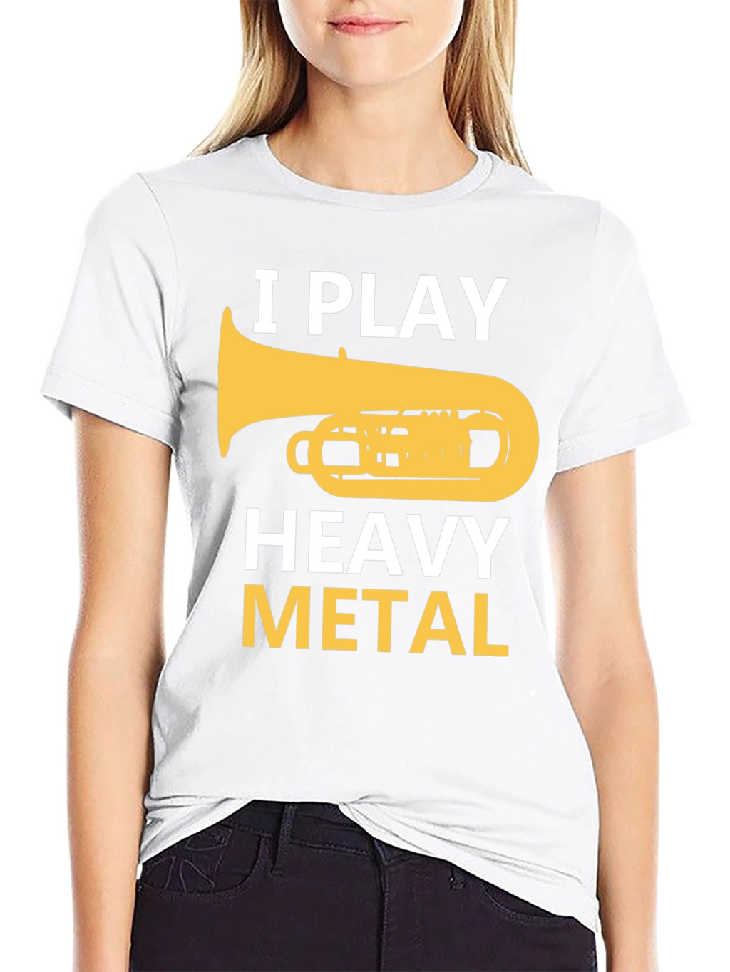 I Play Heavy Metal Tuba Musician Humor T-Shirt