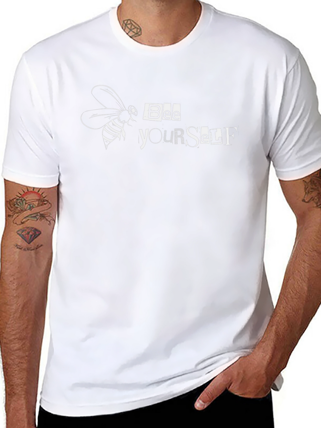 Bee Yourself Graphic T-Shirt - Black