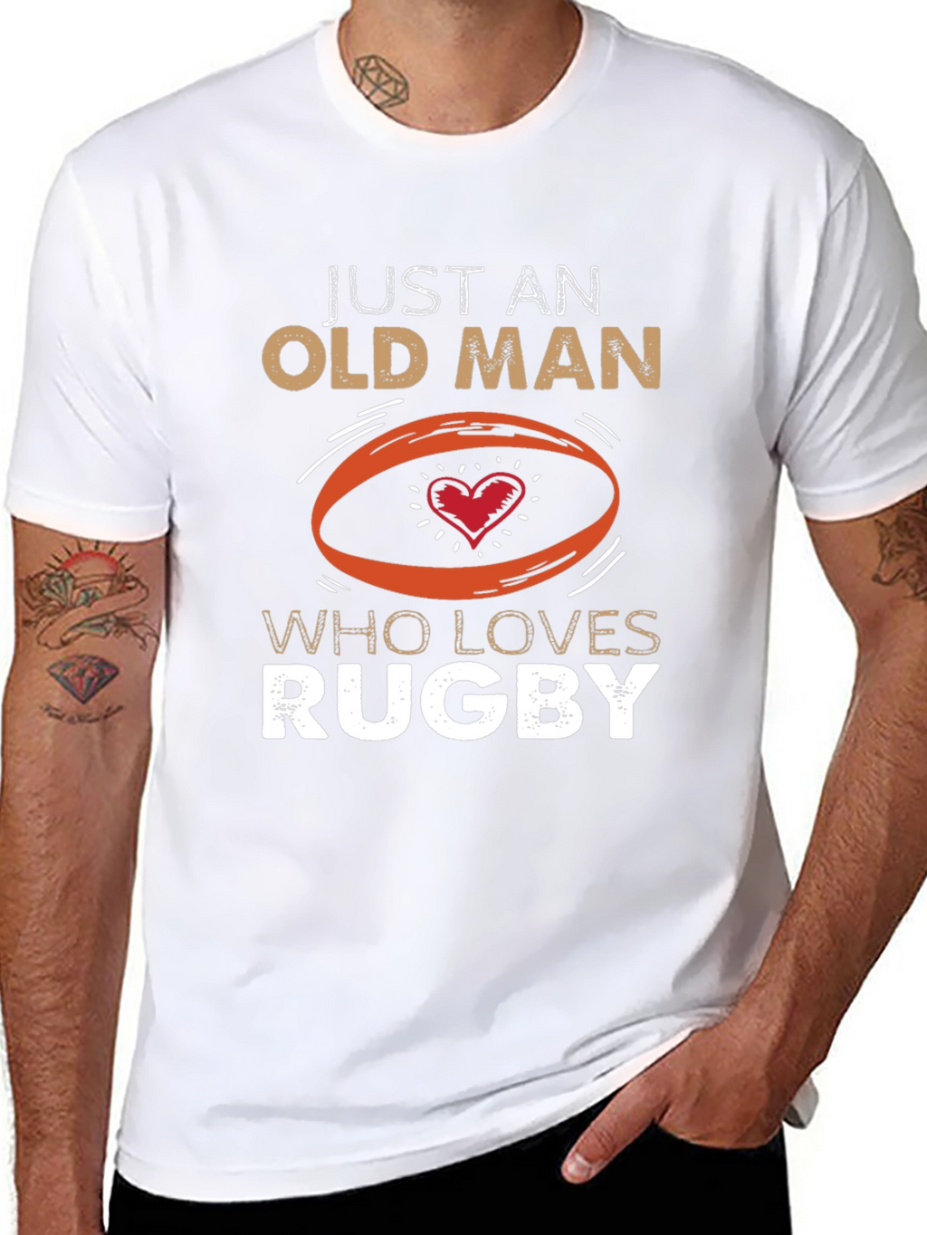 Just An Old Man Who Loves Rugby T-Shirt