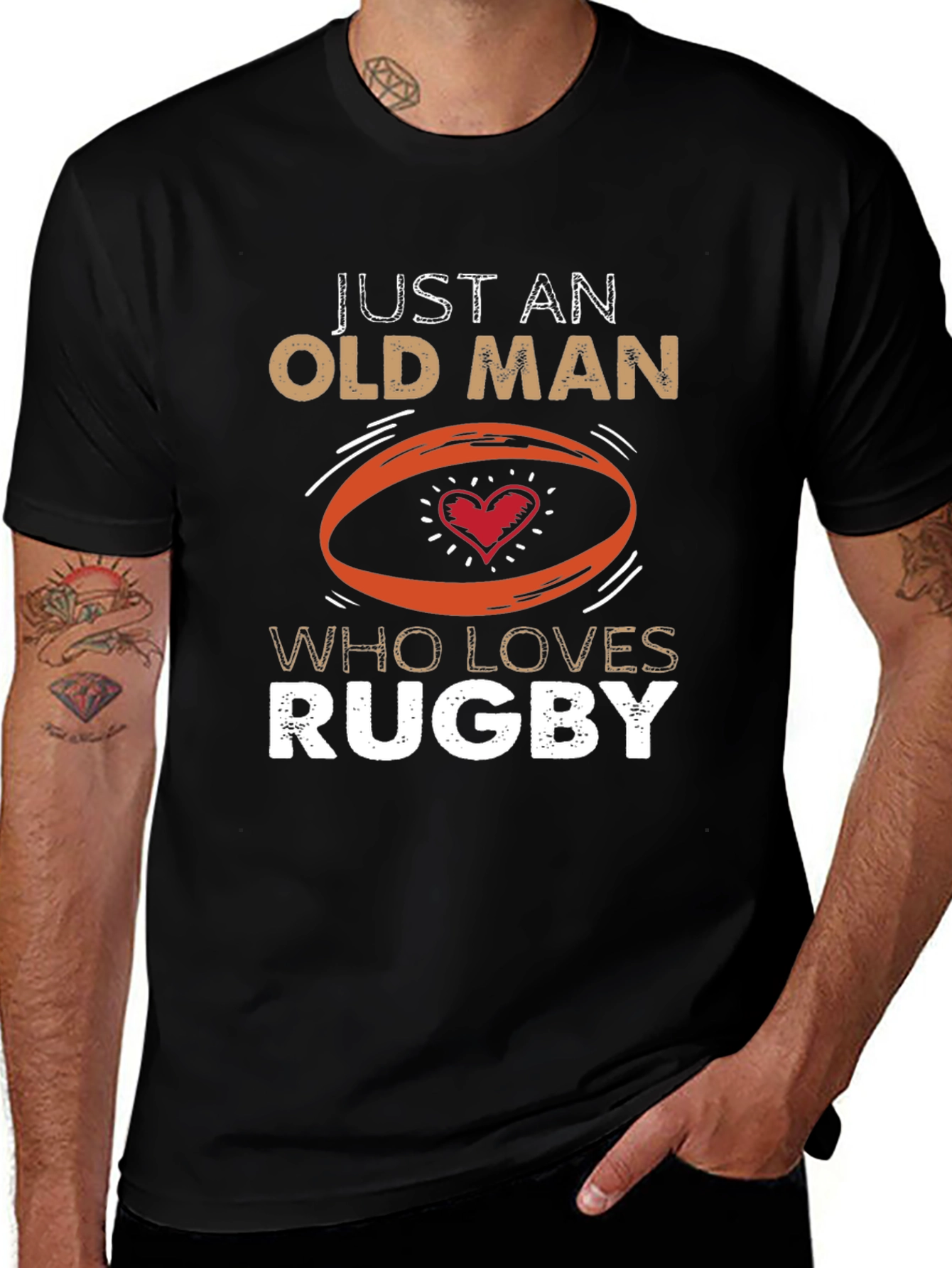 Just An Old Man Who Loves Rugby T-Shirt
