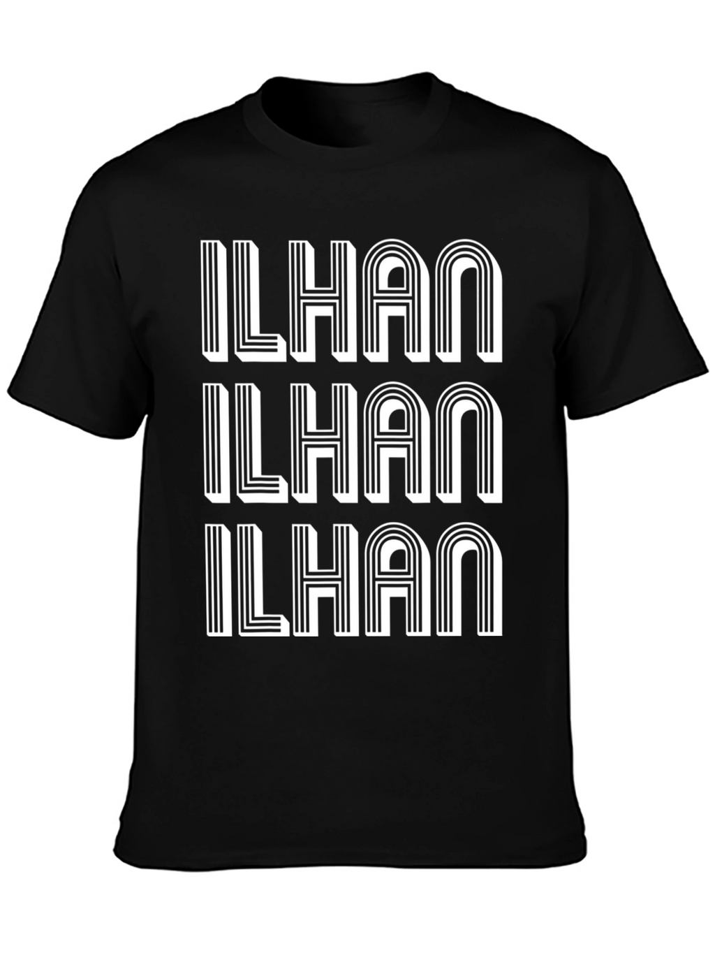 ILHAN Bold Graphic Print T-Shirt