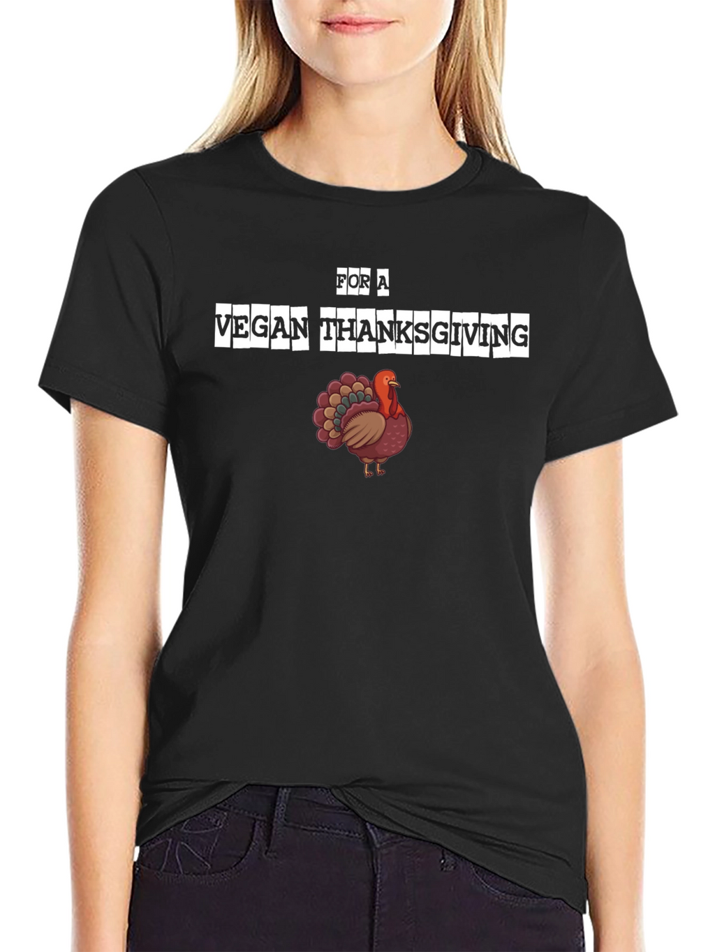 Vegan Thanksgiving T-Shirt - Turkey Graphic Tee