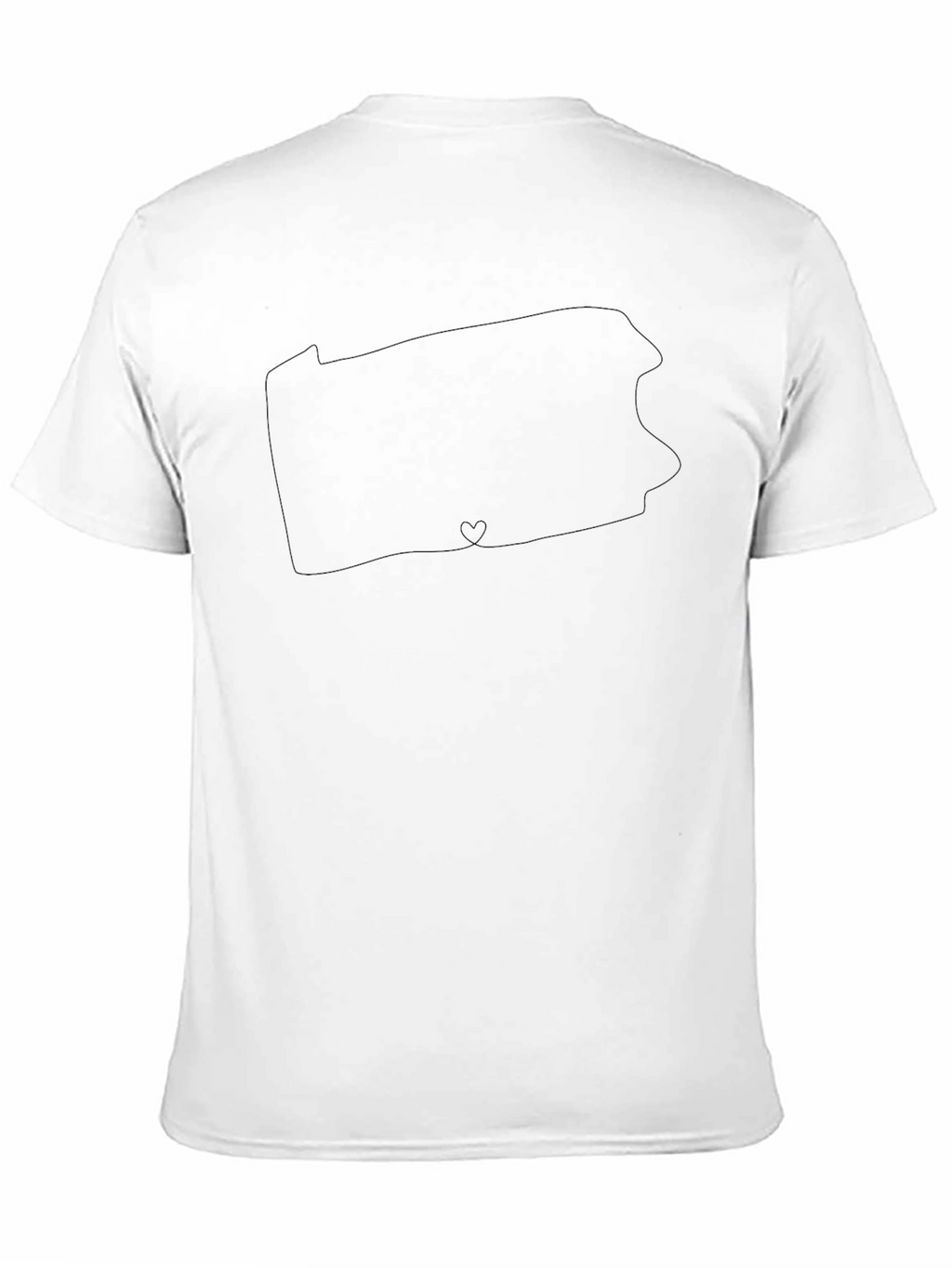 Pennsylvania State Outline Graphic Tee