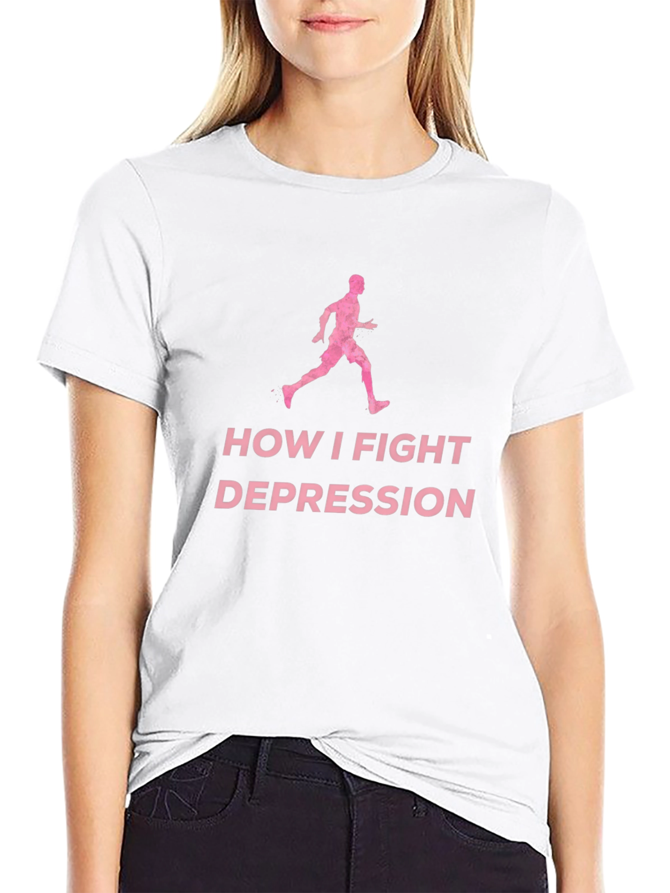 Fight Depression Running T-Shirt