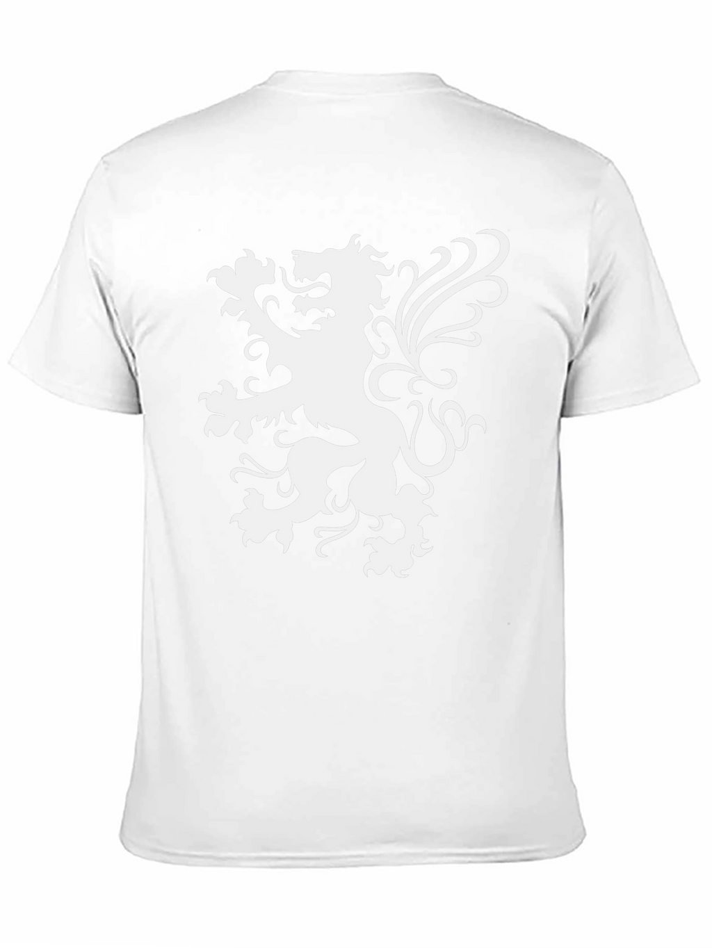 Black T-Shirt with Lion Graphic