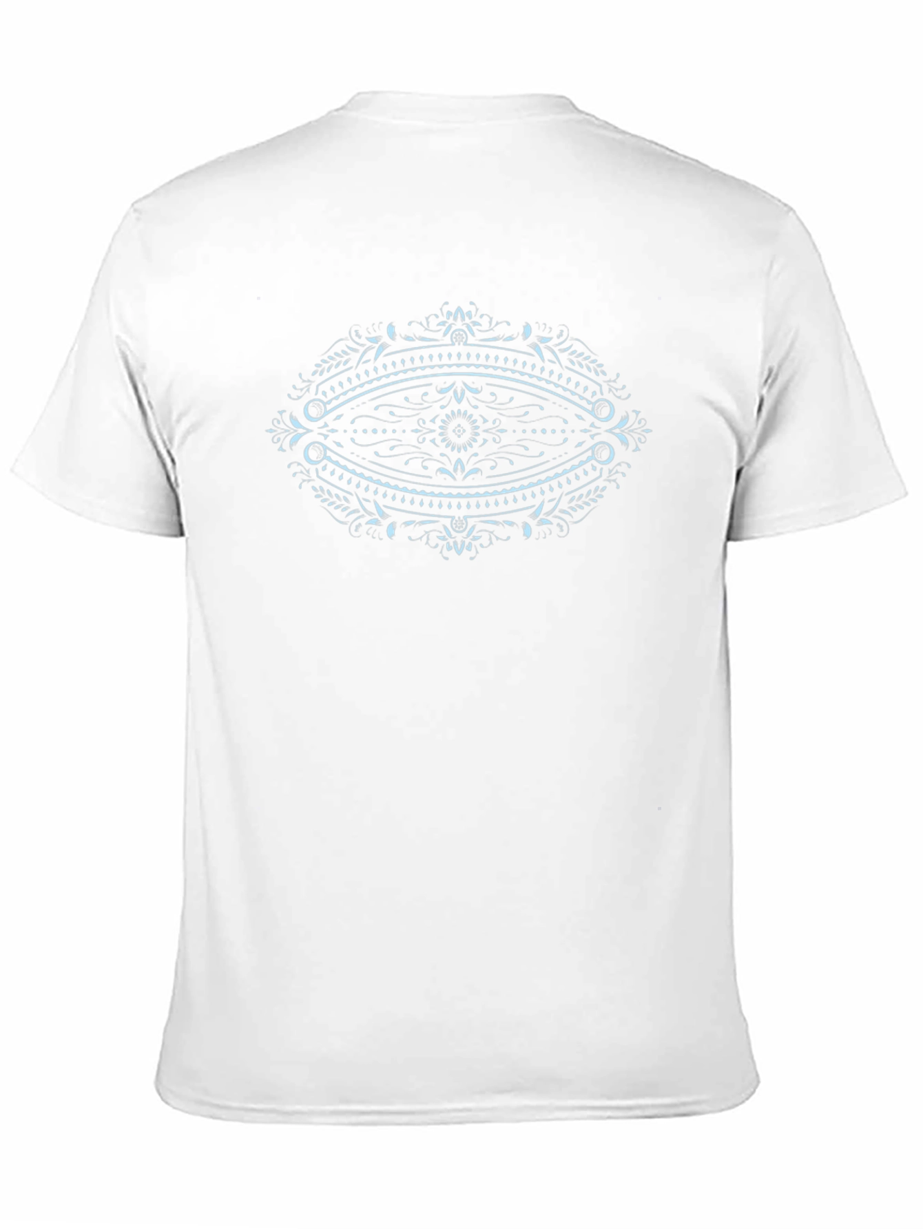 Mens Black Graphic Tee - Eye Mandala Design