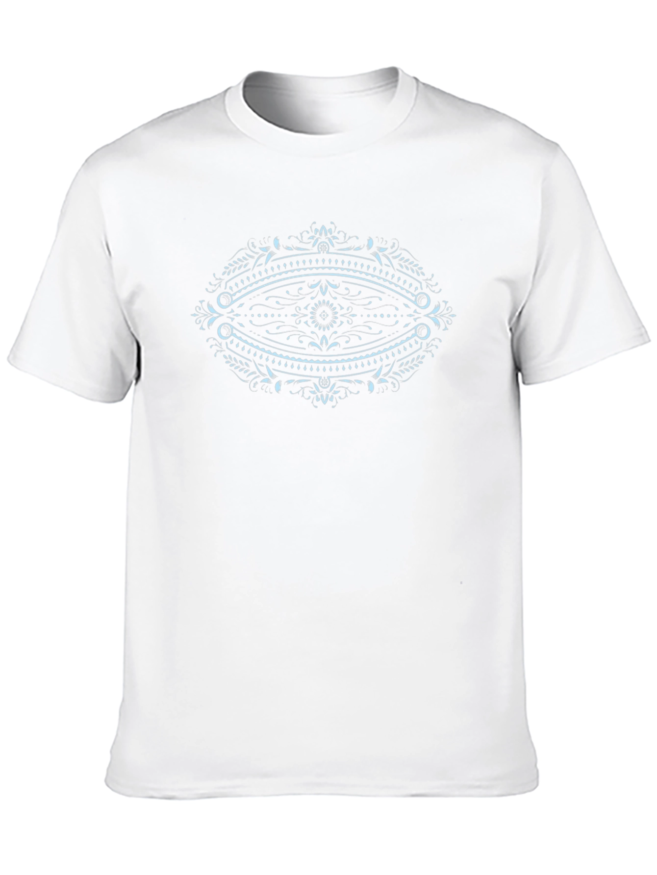 Mens Black Graphic Tee - Eye Mandala Design